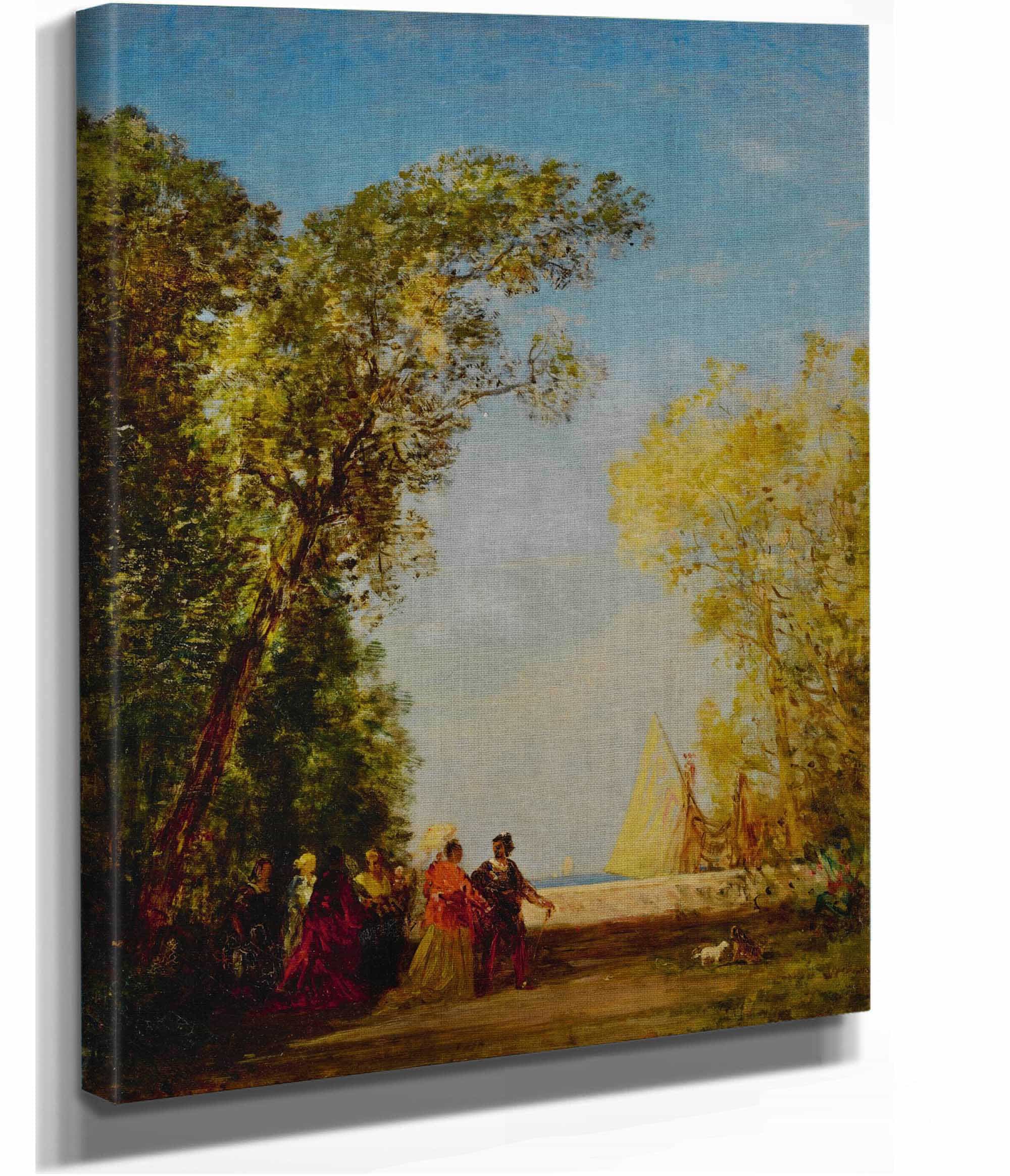 Interieur Dun Jardin A Venise by Felix Ziem - Image 2
