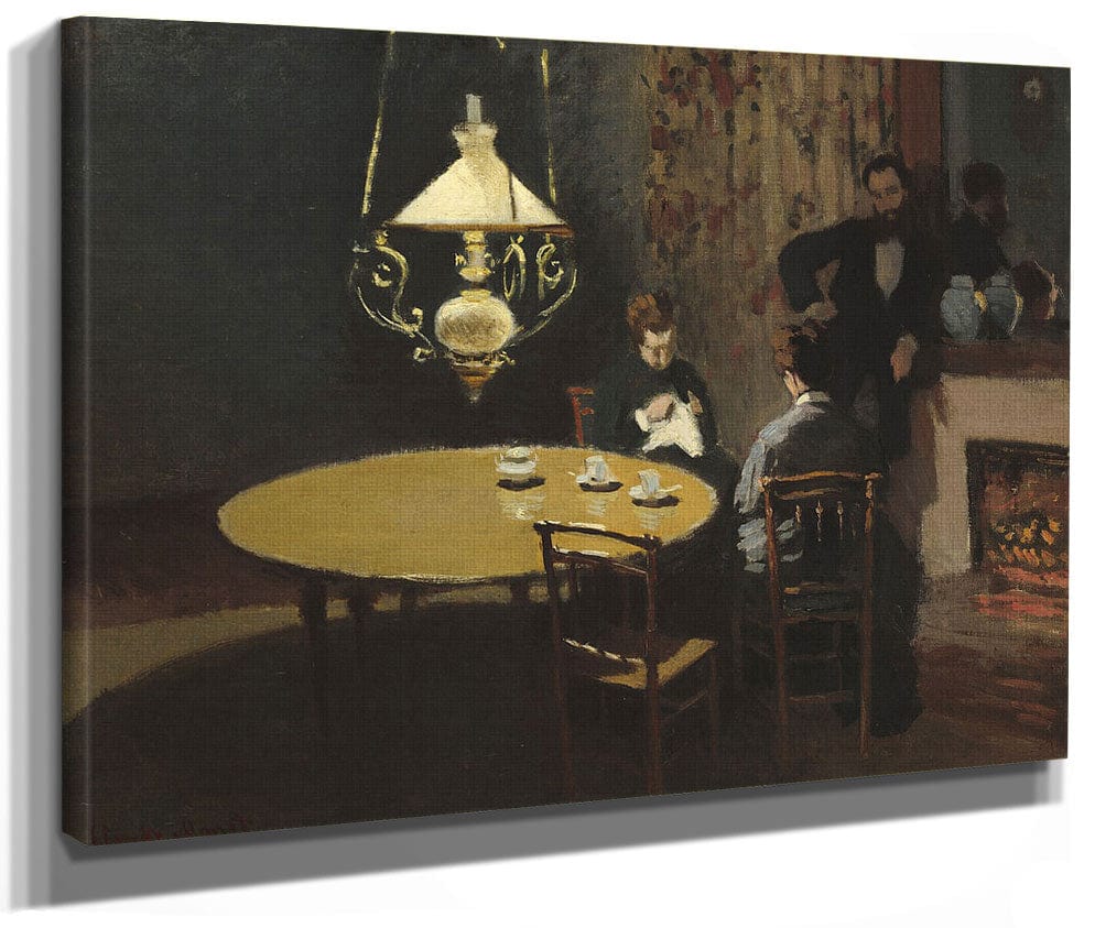 Interior, After Dinner By Claude Monet
