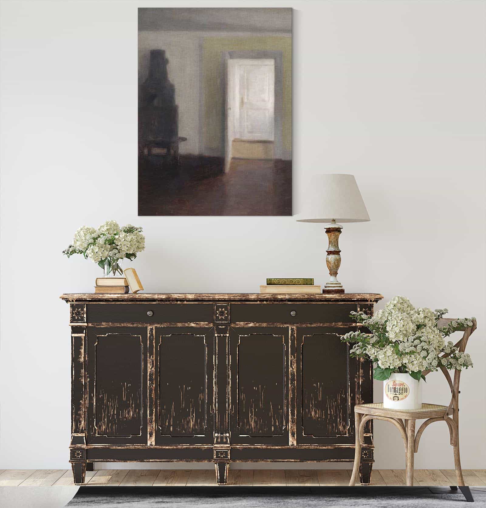 Interior An Old Stove by Vilhelm Hammershoi - Image 4
