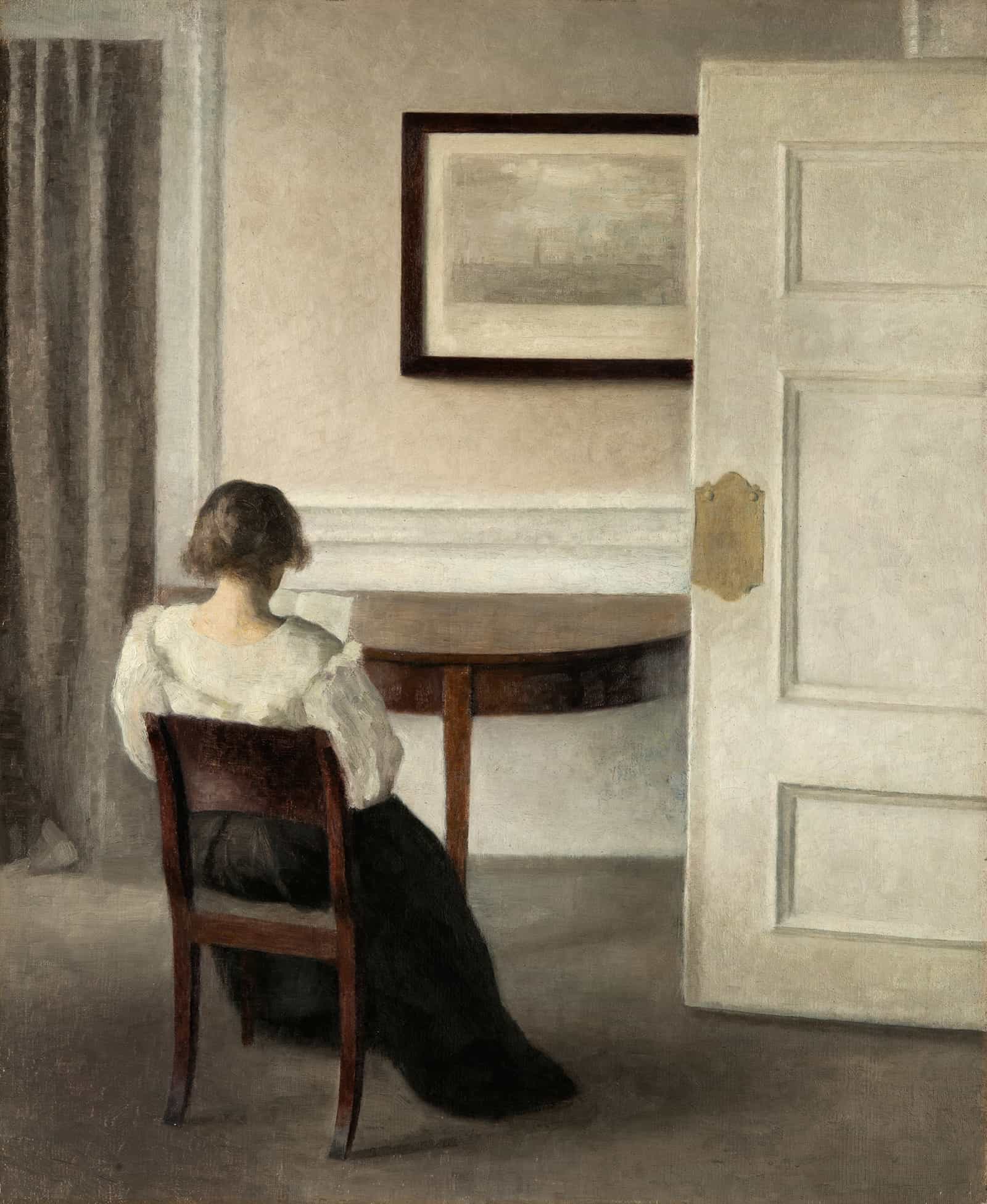 Interior by Vilhelm Hammershoi - Image 2