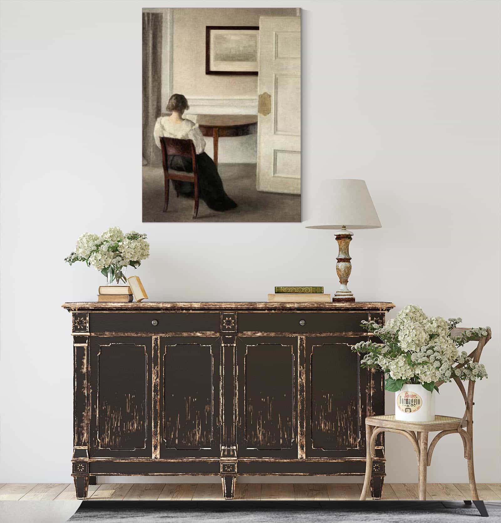 Interior by Vilhelm Hammershoi - Image 8