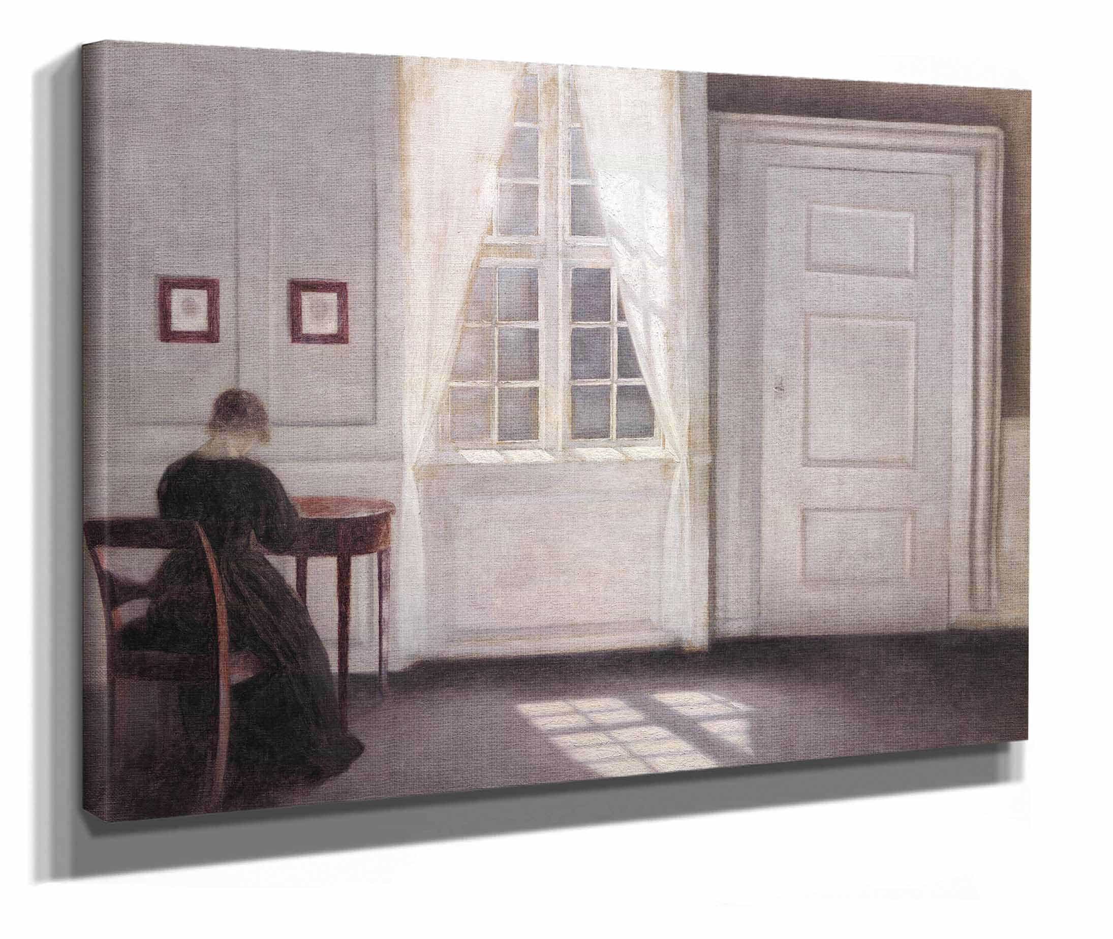 Interior In Strandgade Sunlight On The Floor by Vilhelm Hammershoi - Image 2