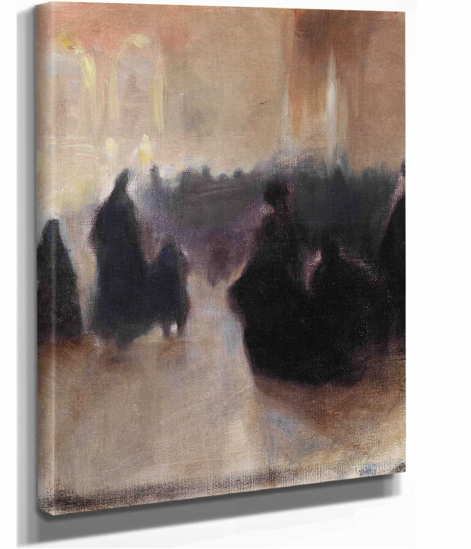 Interior Of A Church In Paris by Magnus Enckell - Image 2