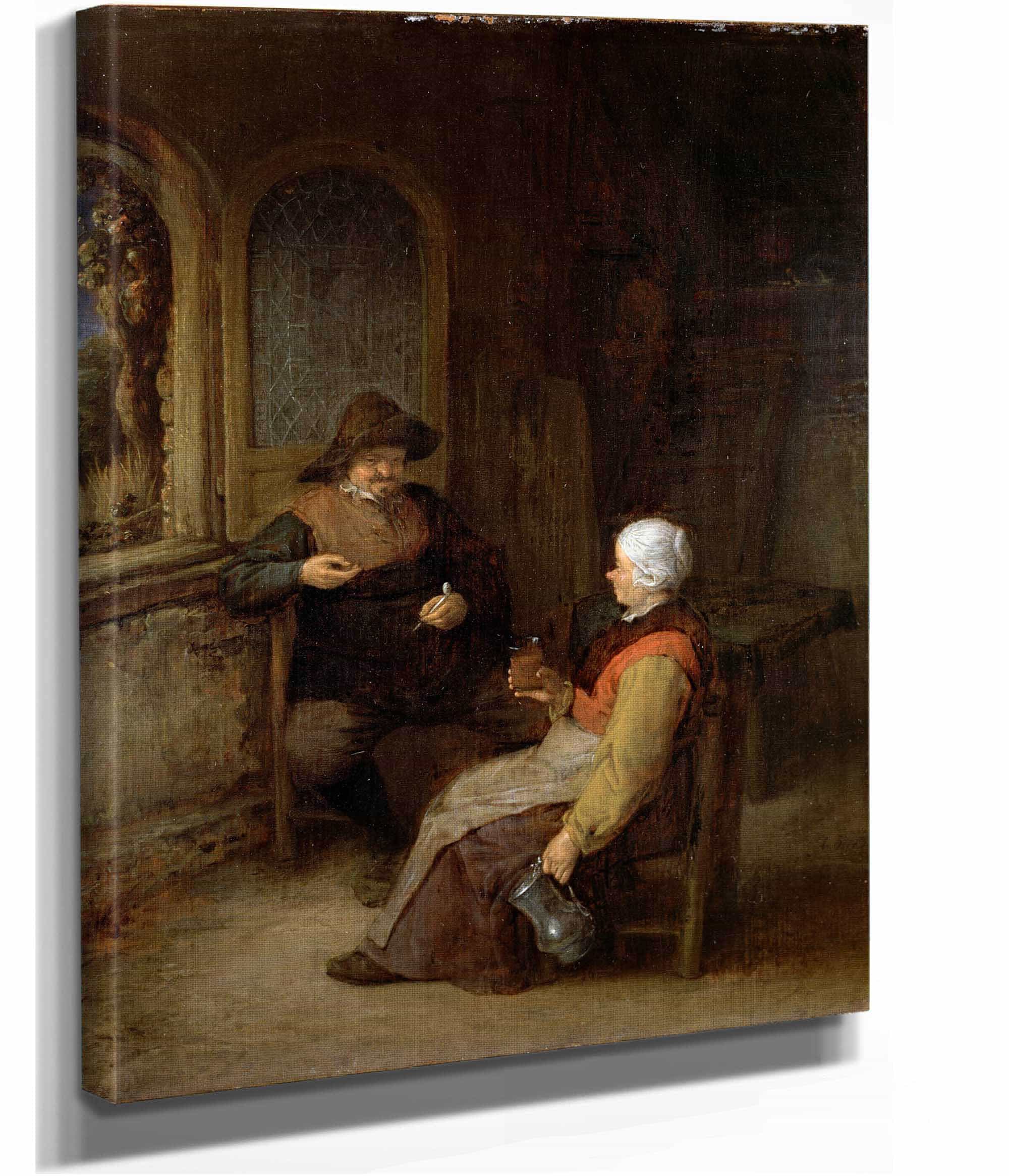 Interior Of A Cottage by Adriaen Van Ostade - Image 2