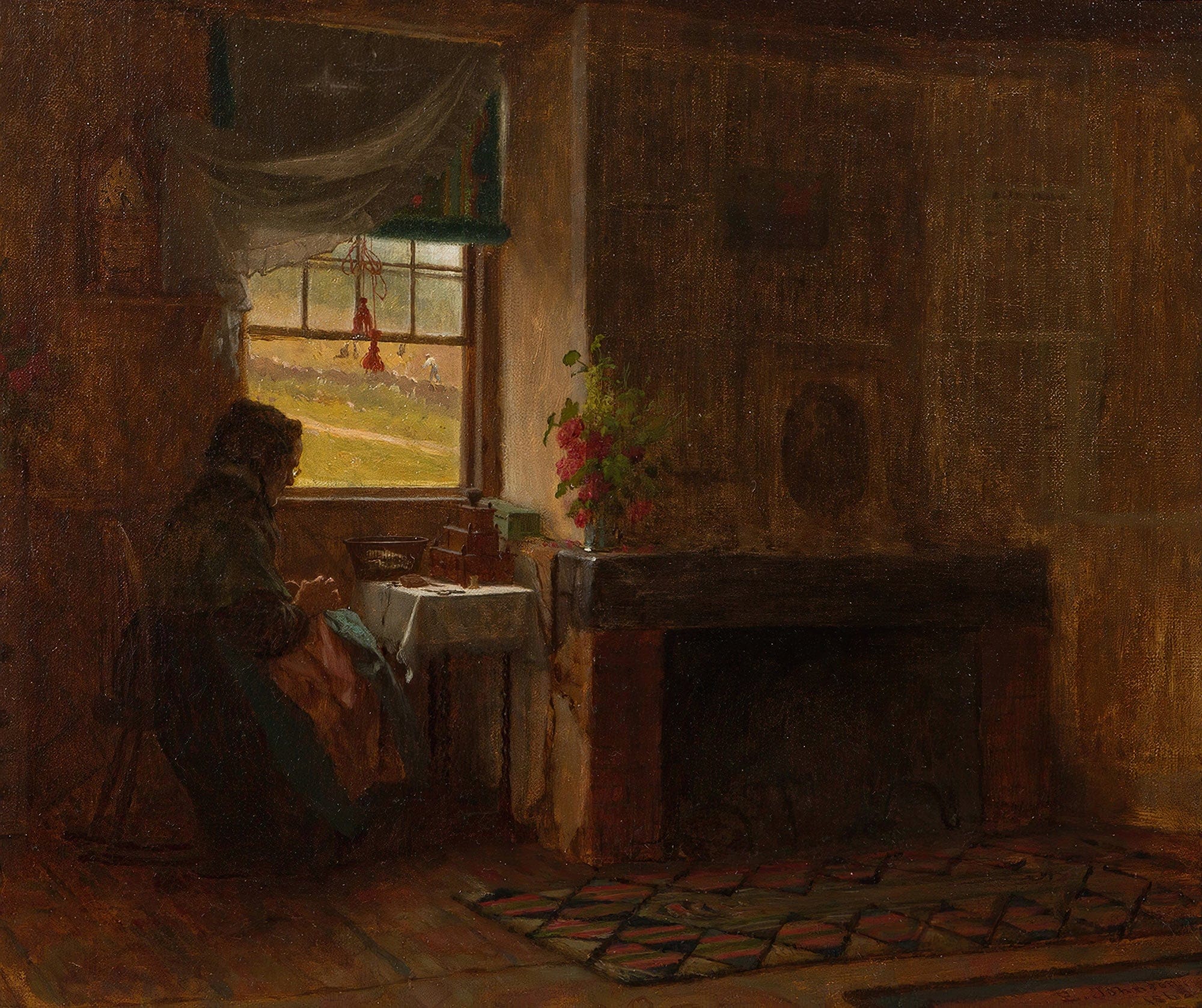 Interior Of A Farmhouse In Maine by Eastman Johnson - Image 2