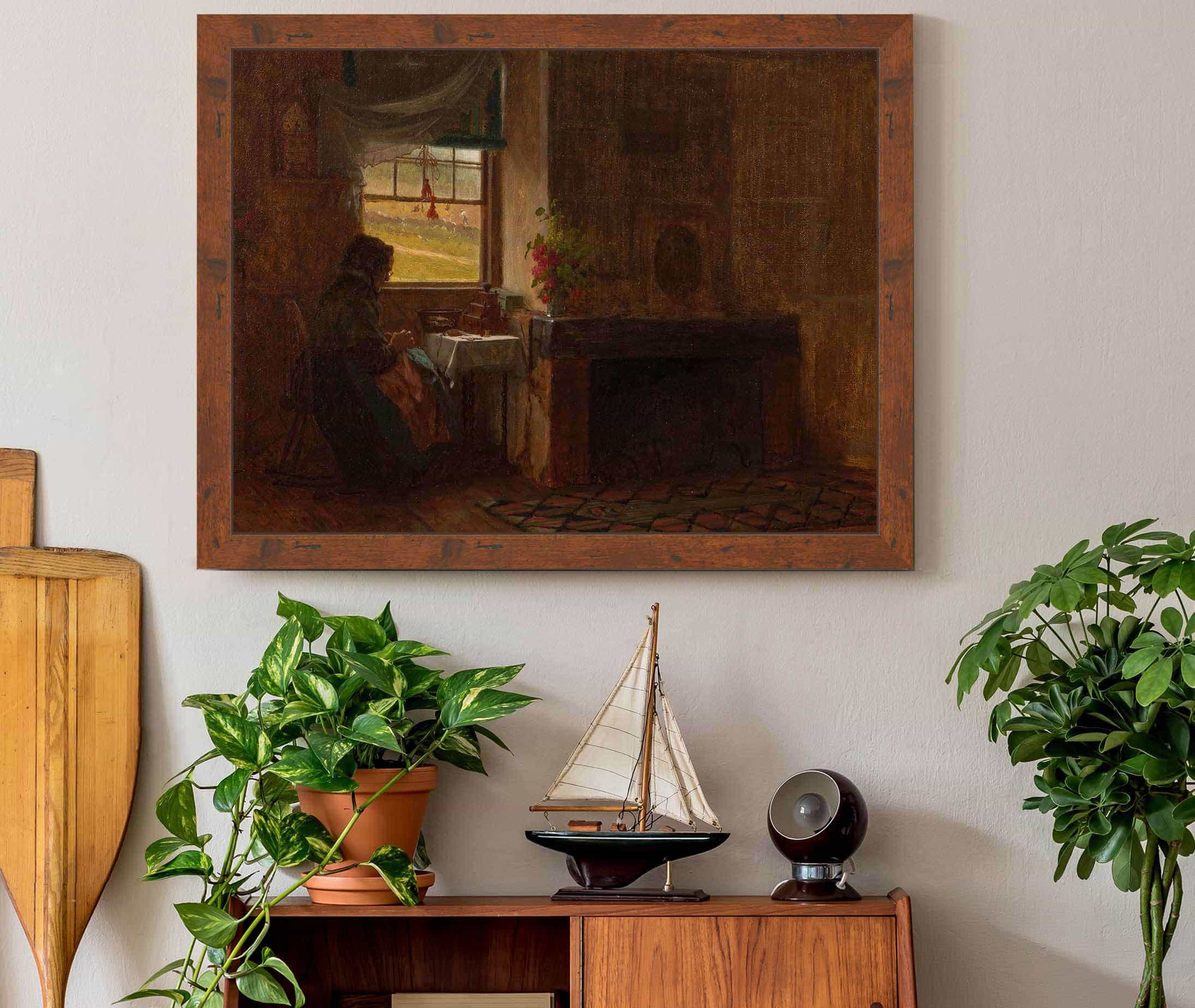 Interior Of A Farmhouse In Maine by Eastman Johnson - Image 3