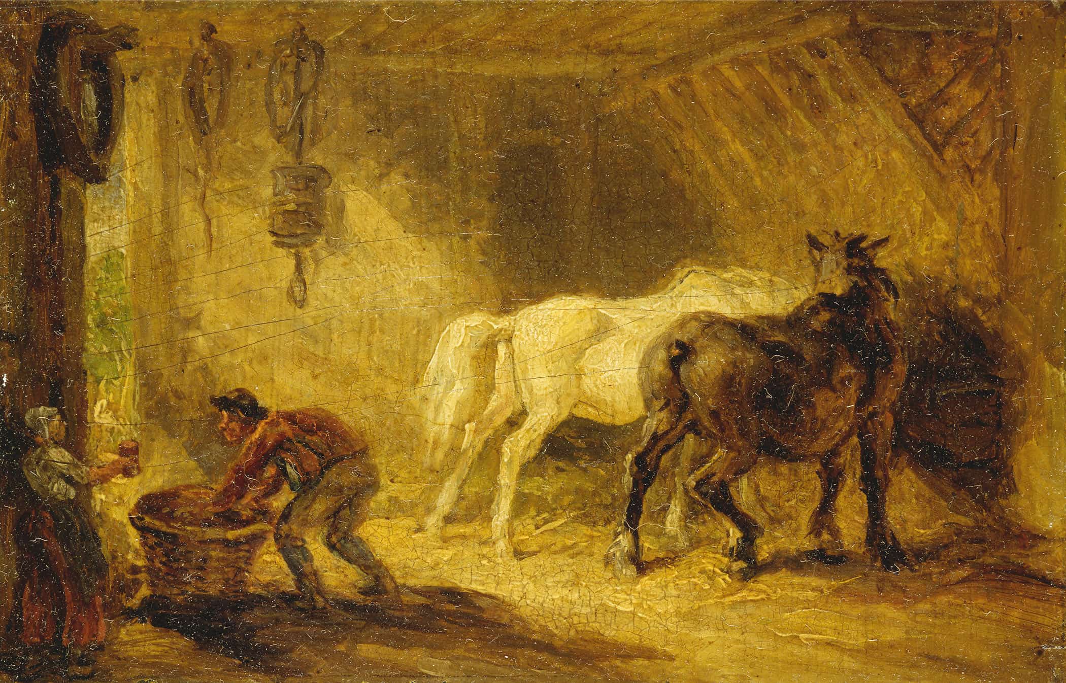 Interior Of A Stable by James Ward - Image 2