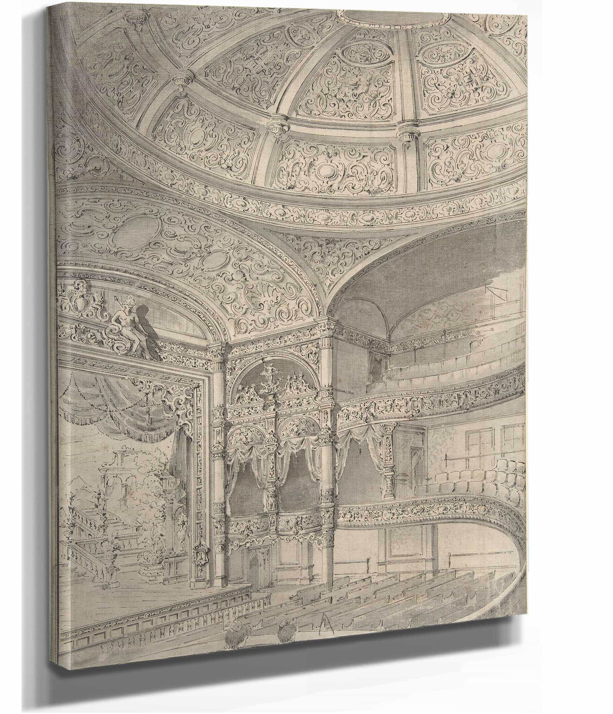 Interior Of A Theatre   by David Roberts - Image 2