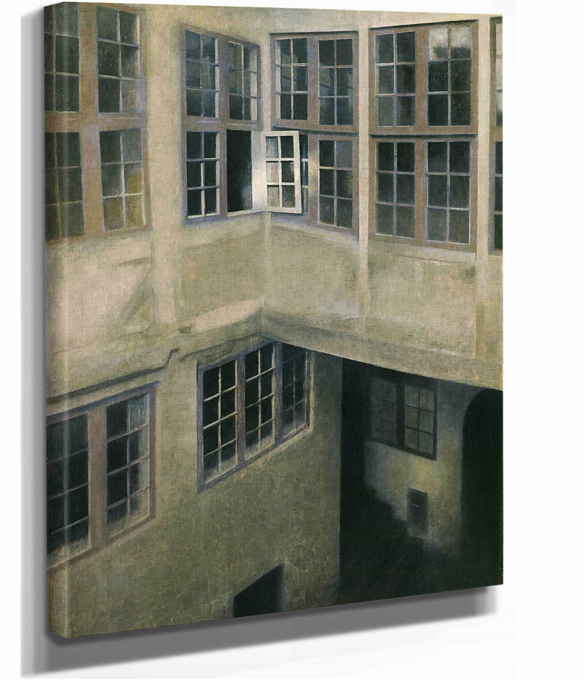 Interior Of Courtyard Strandgade by Vilhelm Hammershoi - Image 2