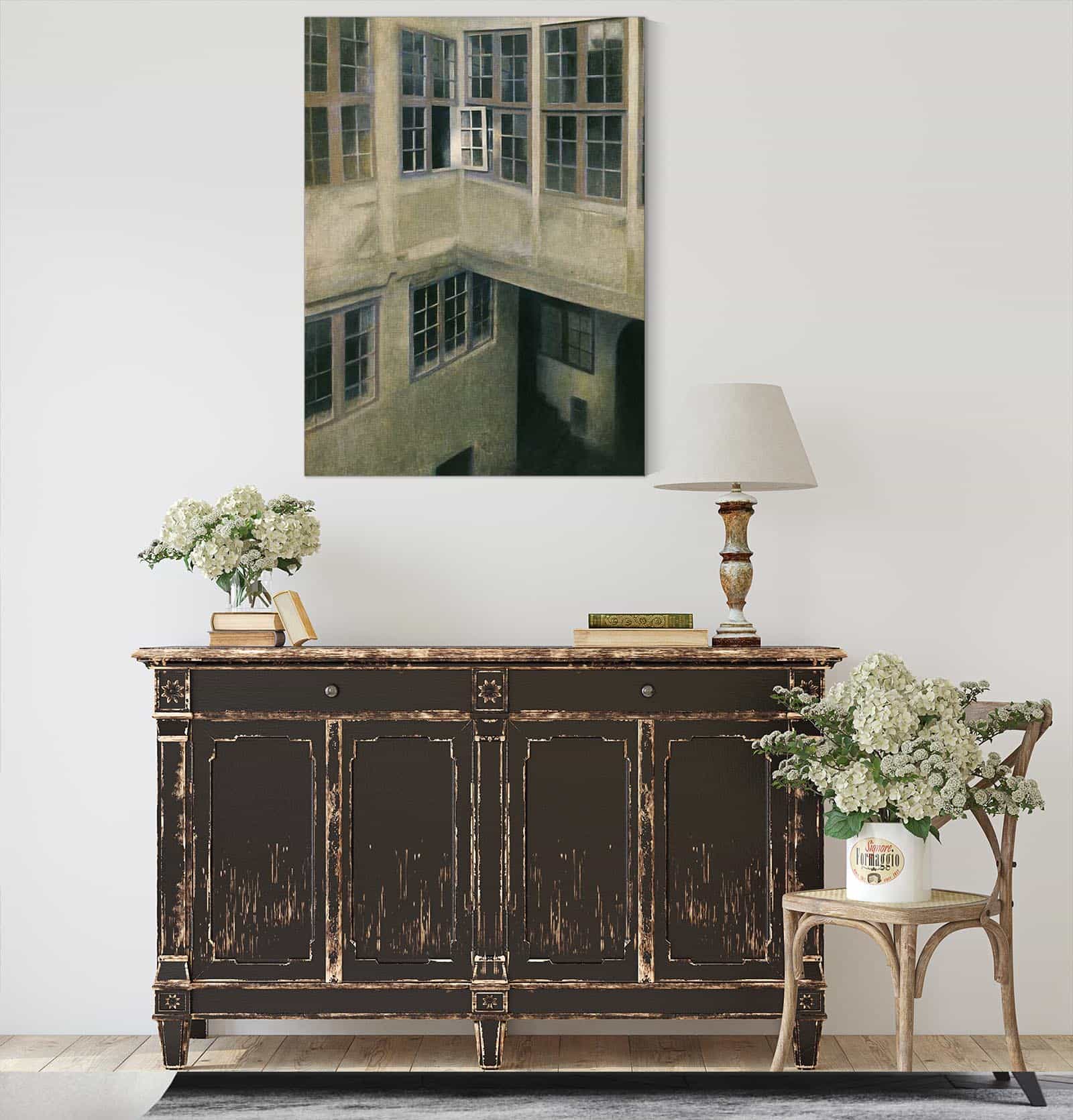Interior Of Courtyard Strandgade by Vilhelm Hammershoi - Image 4