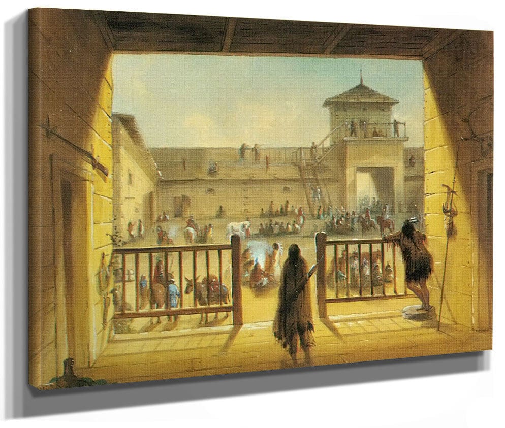 Interior By Of By Fort By Laramie By Alfred By Jacob By Miller