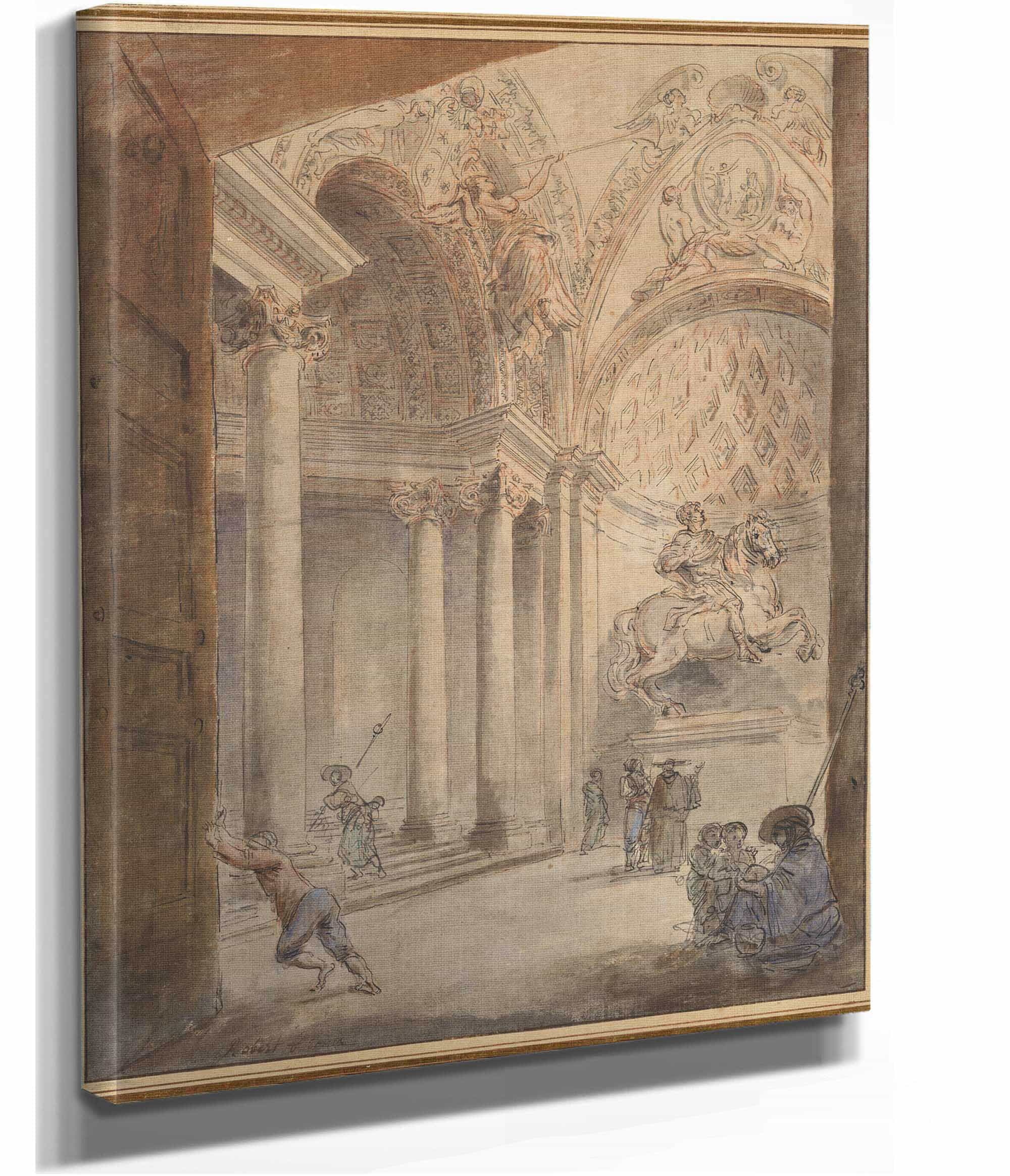 Interior Of Saint Peters by Hubert Robert - Image 2