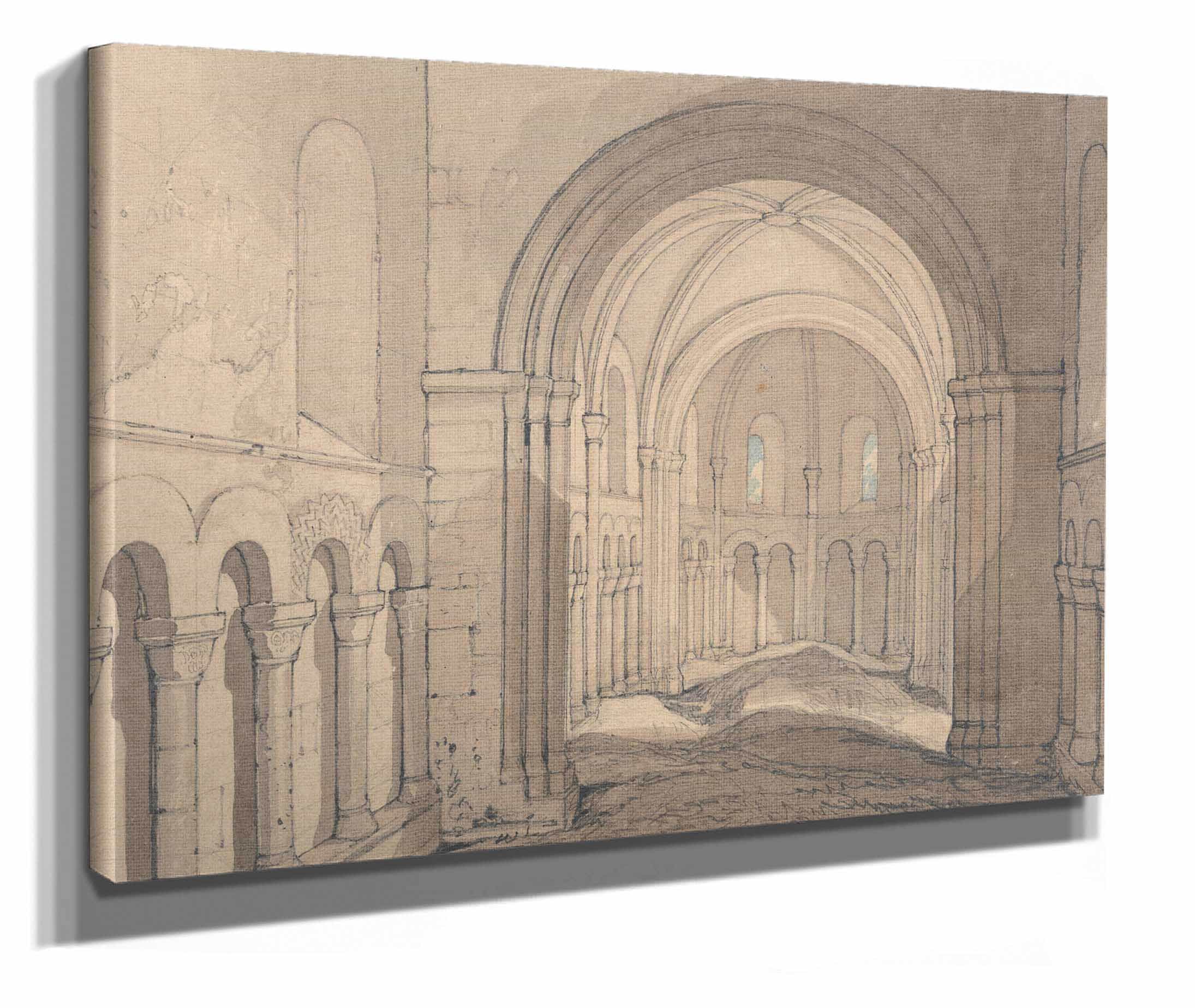 Interior Of The Chapel Of Saint Julien Near Rouen Normandy by John Sell Cotman - Image 2