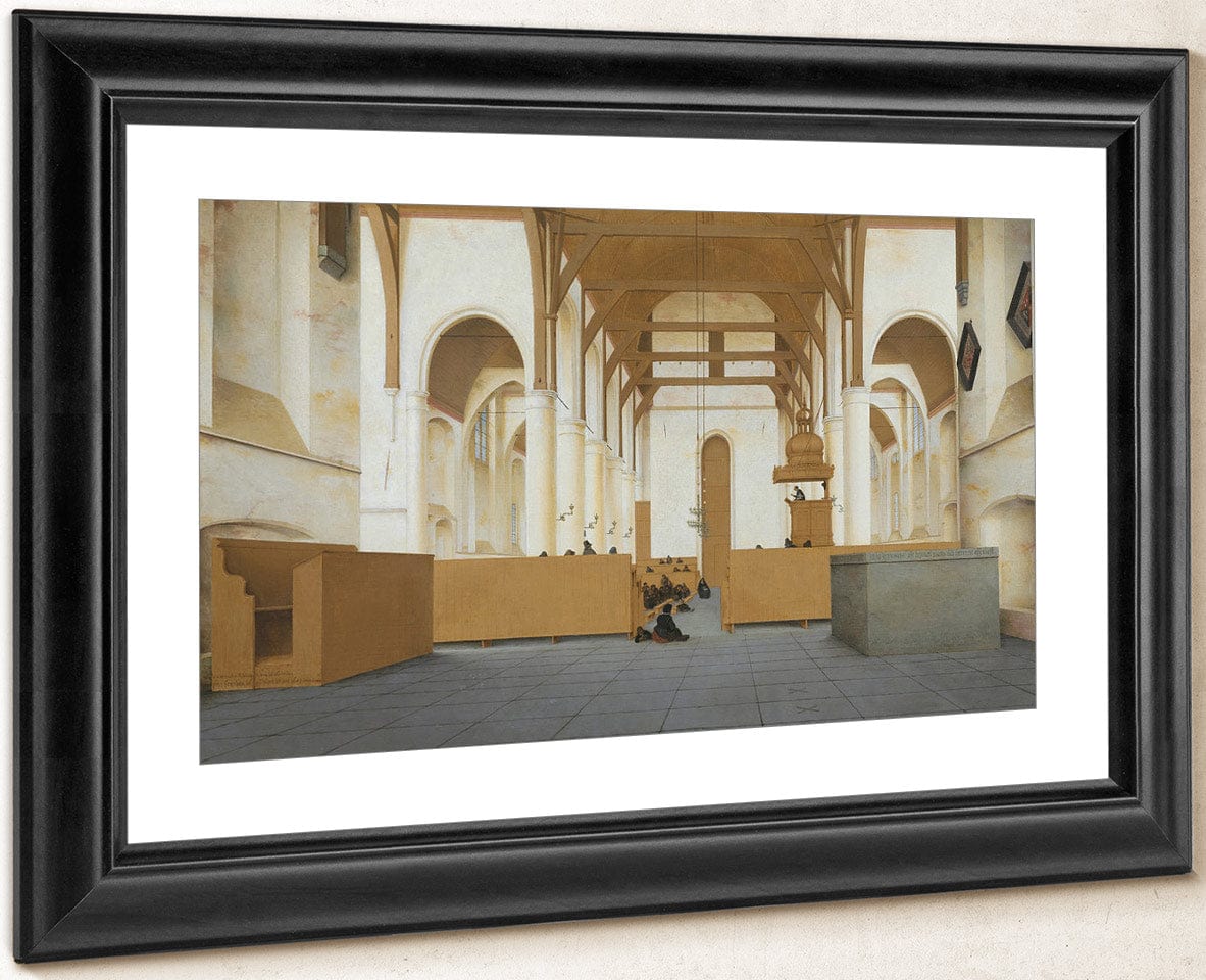 Interior Of The St Odulphuskerk In Assendelft Seen From The Choir To The West By Pieter Jansz. Saenredam - Image 4