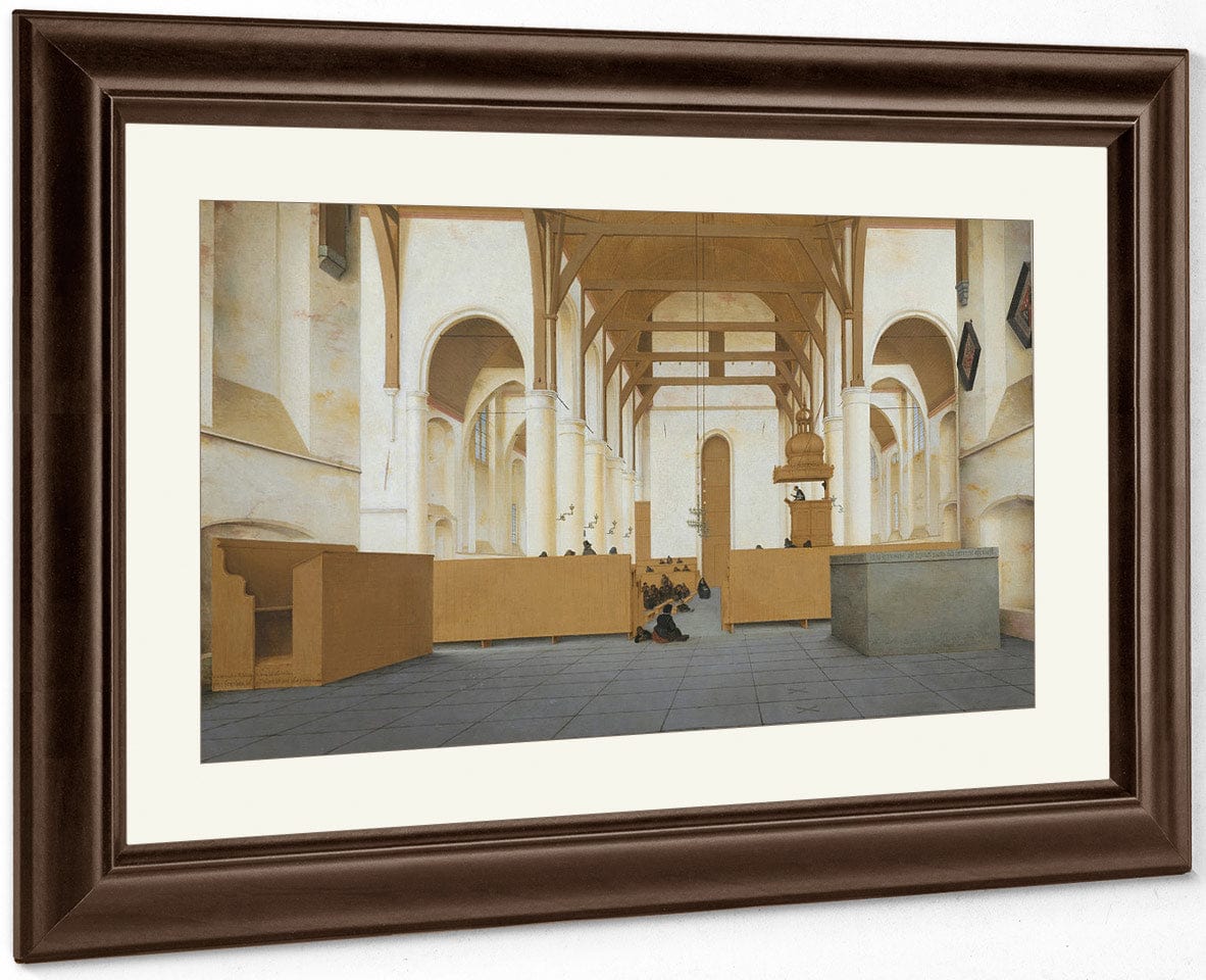 Interior Of The St Odulphuskerk In Assendelft Seen From The Choir To The West By Pieter Jansz. Saenredam - Image 5