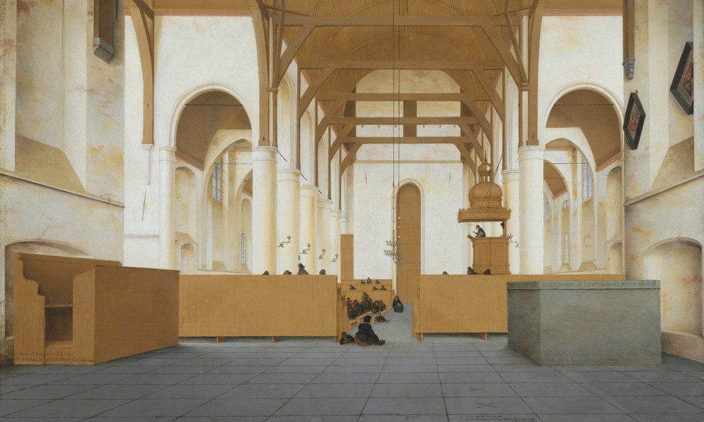 Interior Of The St Odulphuskerk In Assendelft Seen From The Choir To The West By Pieter Jansz. Saenredam - Image 7