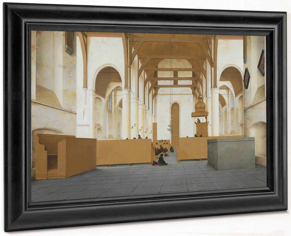 Interior Of The St Odulphuskerk In Assendelft Seen From The Choir To The West By Pieter Jansz. Saenredam - Image 8