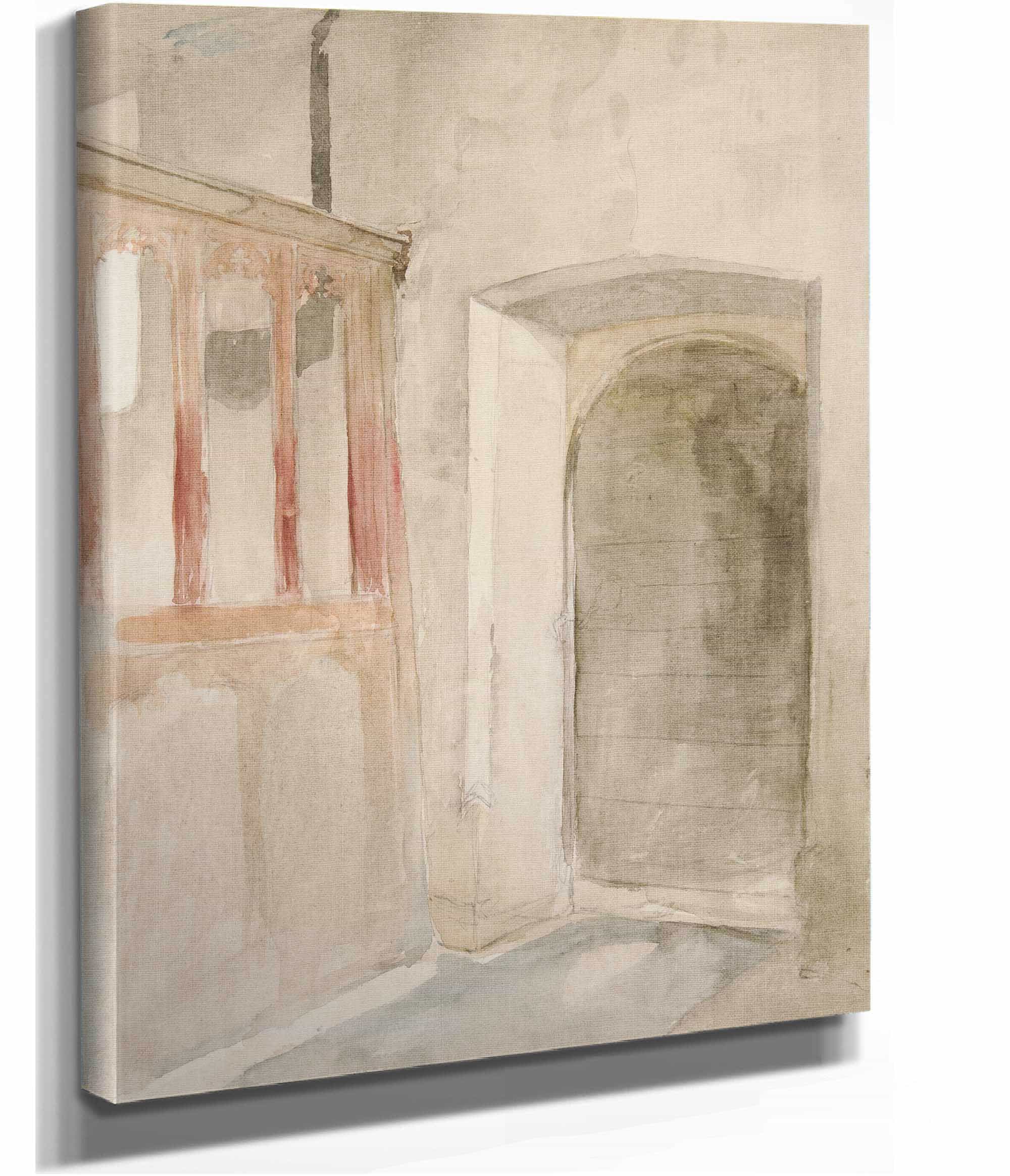 Interior Study by Edwin Austin Abbey - Image 4