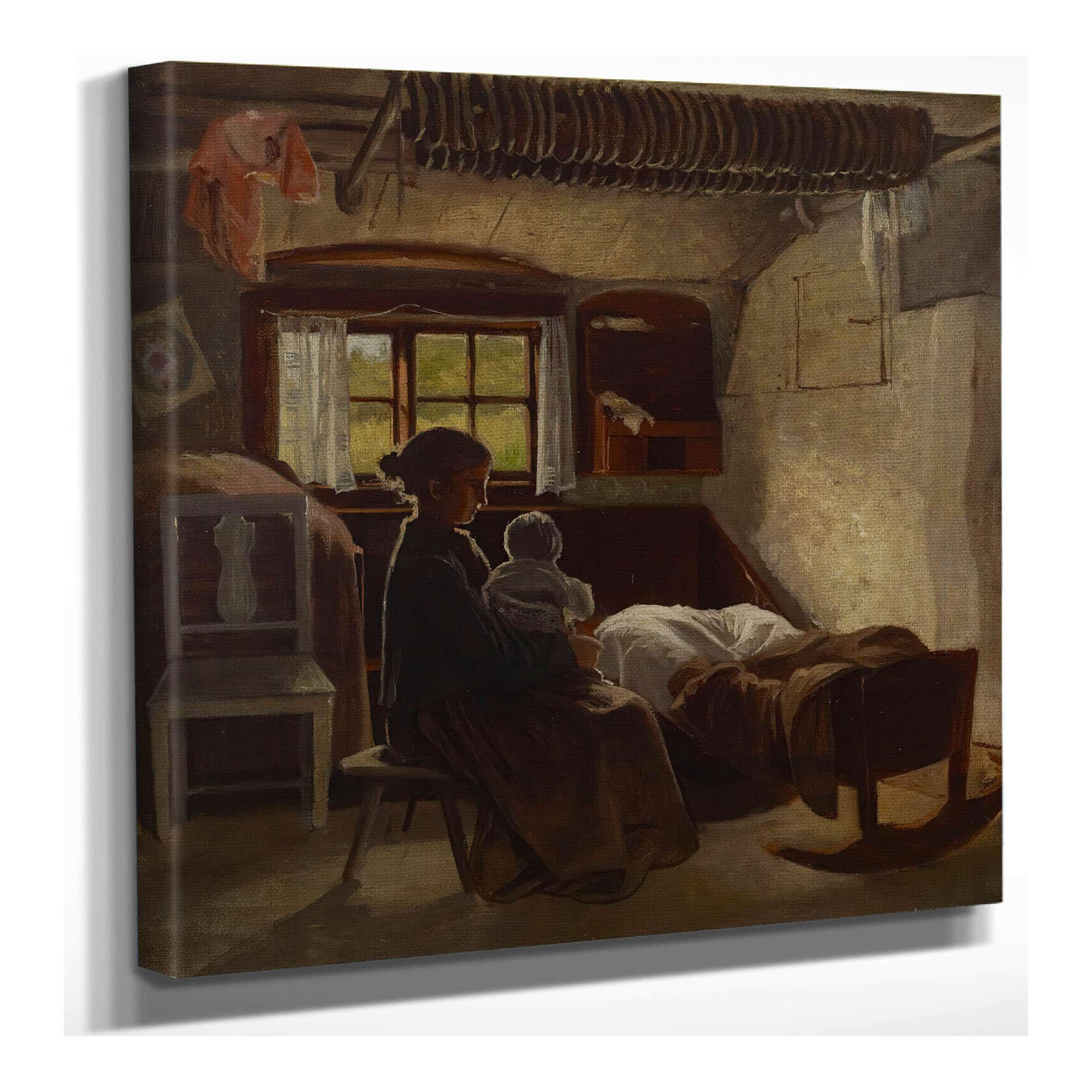 Interior View Of A Uusimaa Living Room by Albert Edelfelt