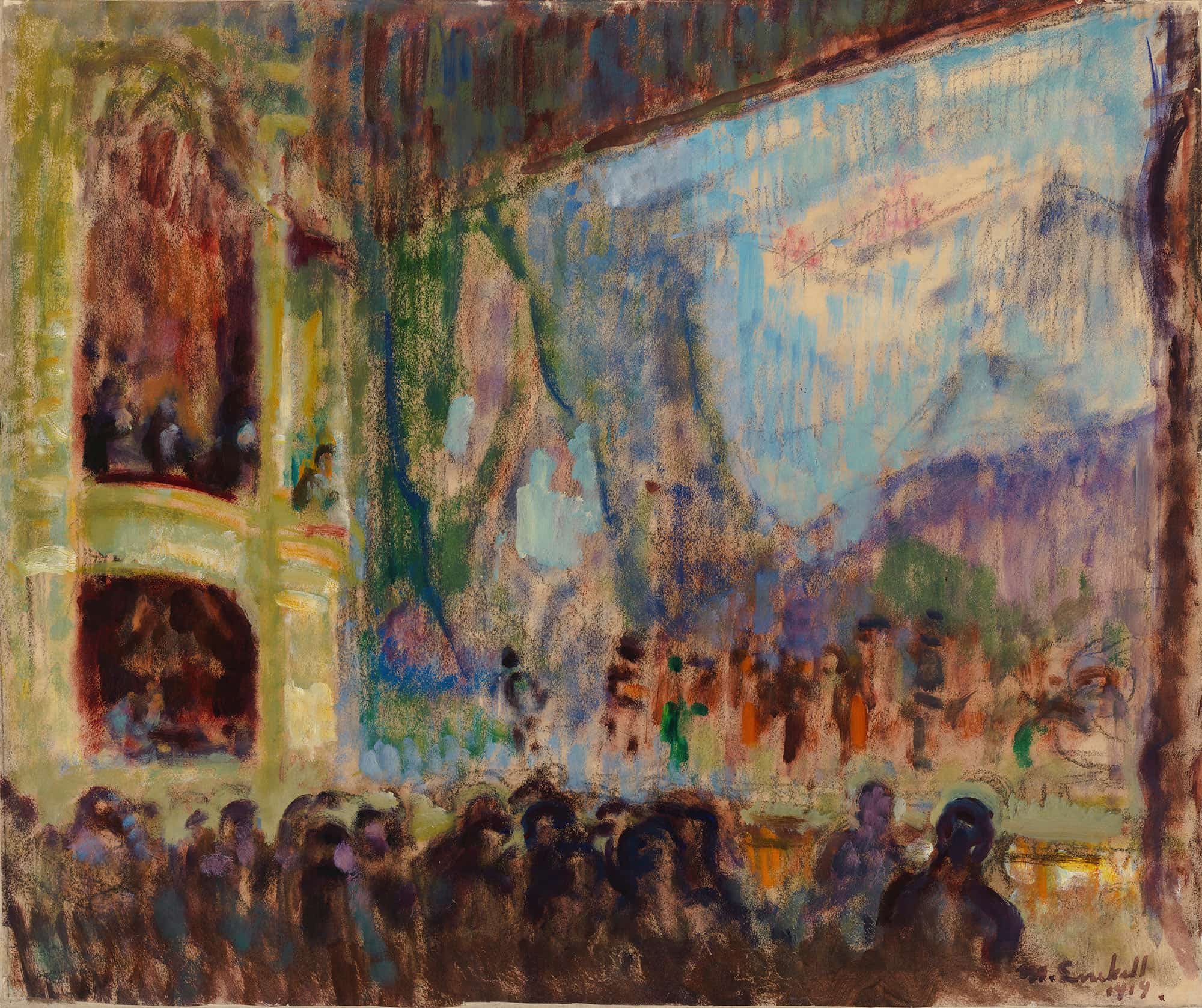 Interior View Of The Finnish Opera by Magnus Enckell