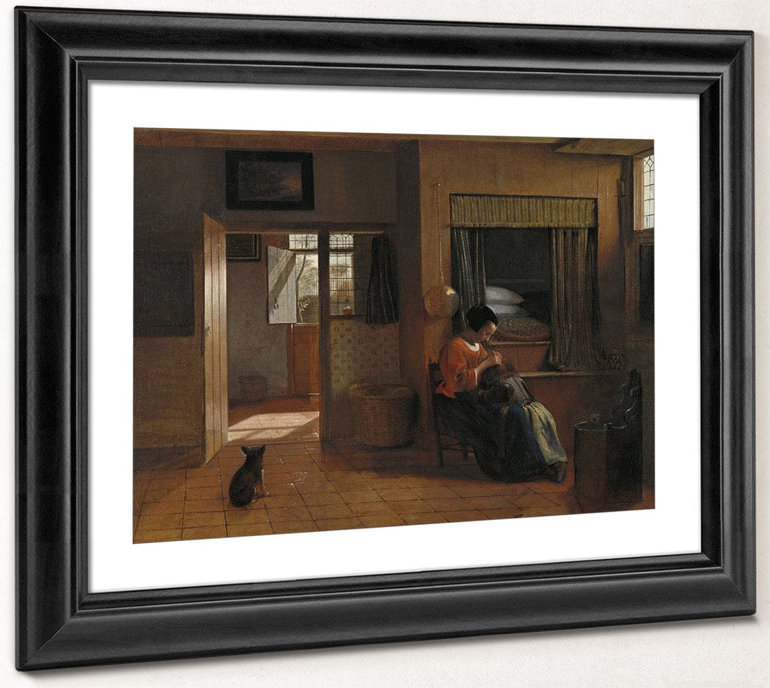 Interior With A Mother Delousing Her Child's Hair Known As A Mother's Duty By Pieter De Hooch - Image 2