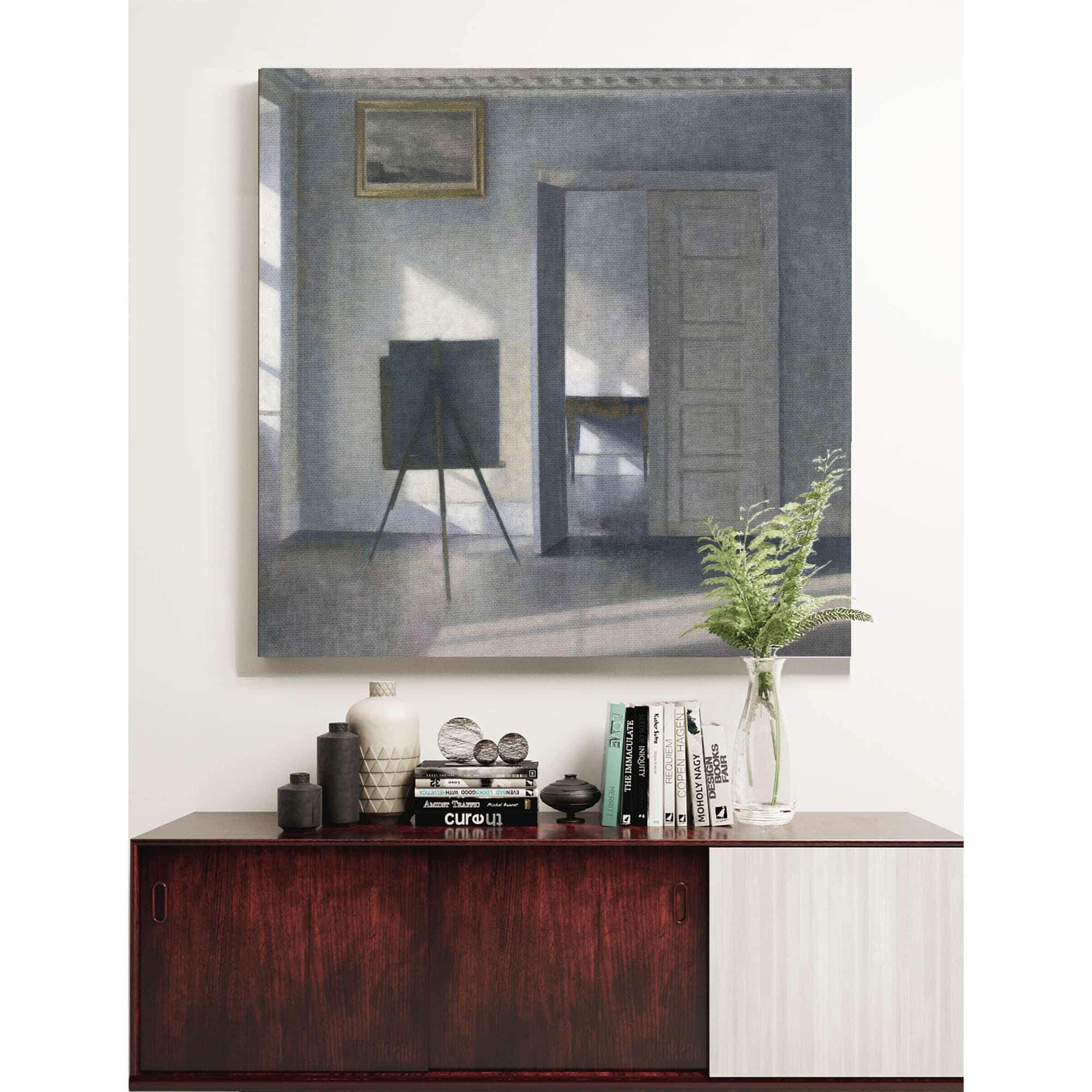 Interior With An Easel Bredgade by Vilhelm Hammershoi - Image 5
