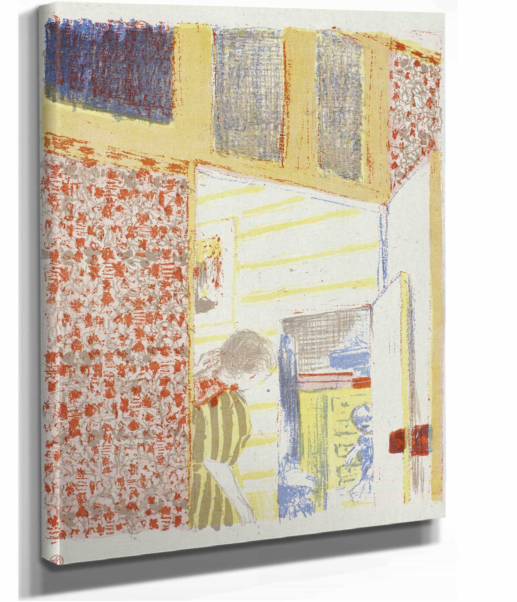 Interior With Pink Wallpaper Iii by Edouard Vuillard - Image 2