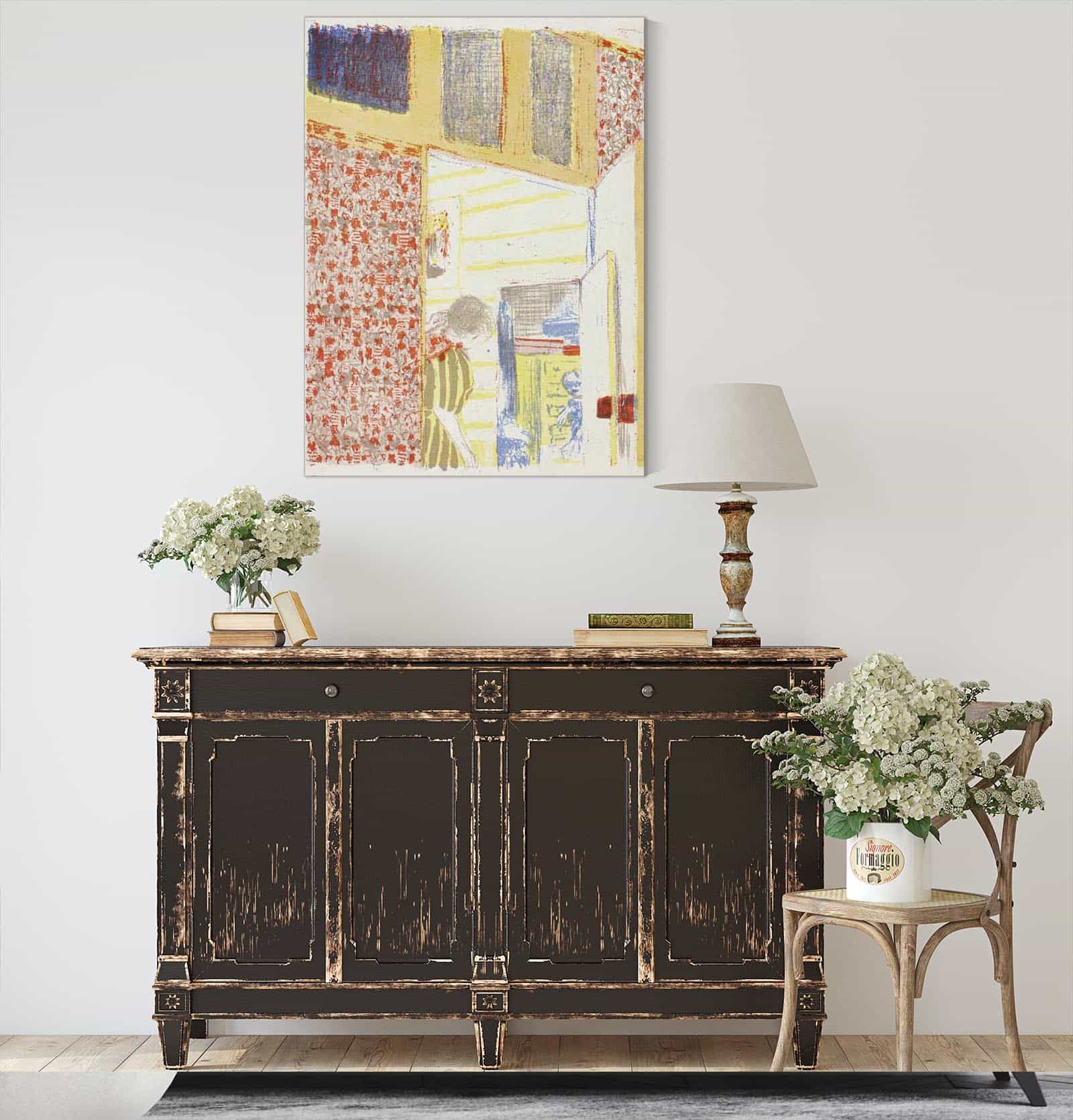 Interior With Pink Wallpaper Iii by Edouard Vuillard - Image 4