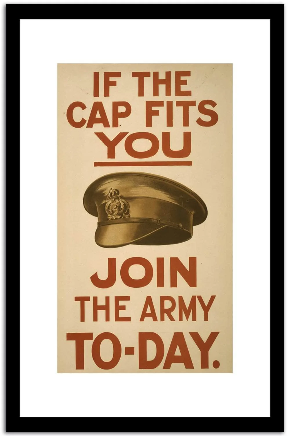 In The Cap Fits You Vintage Poster