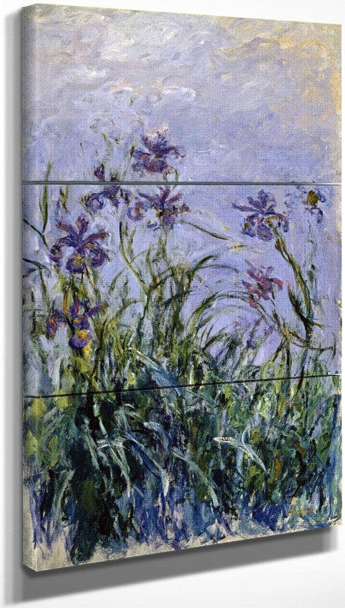 Iris Mauves By Claude Monet