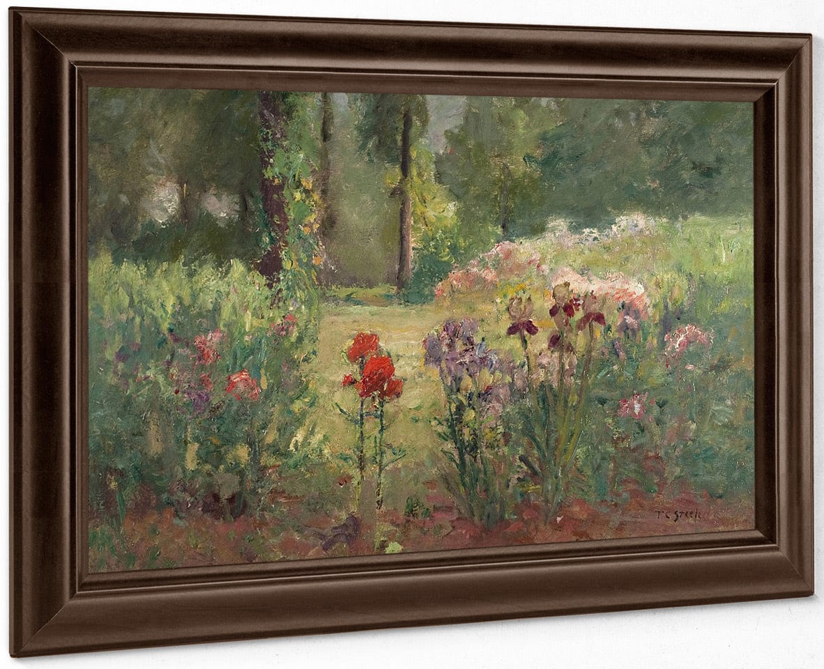 Iris & Trees (In The Flower Garden) By Theodore Clement Steele - Image 4