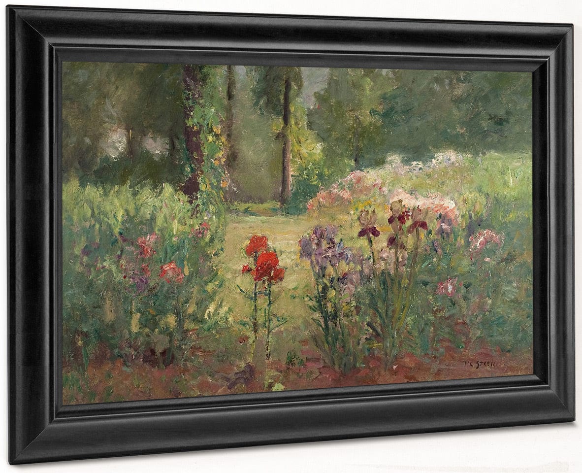 Iris & Trees (In The Flower Garden) By Theodore Clement Steele - Image 6