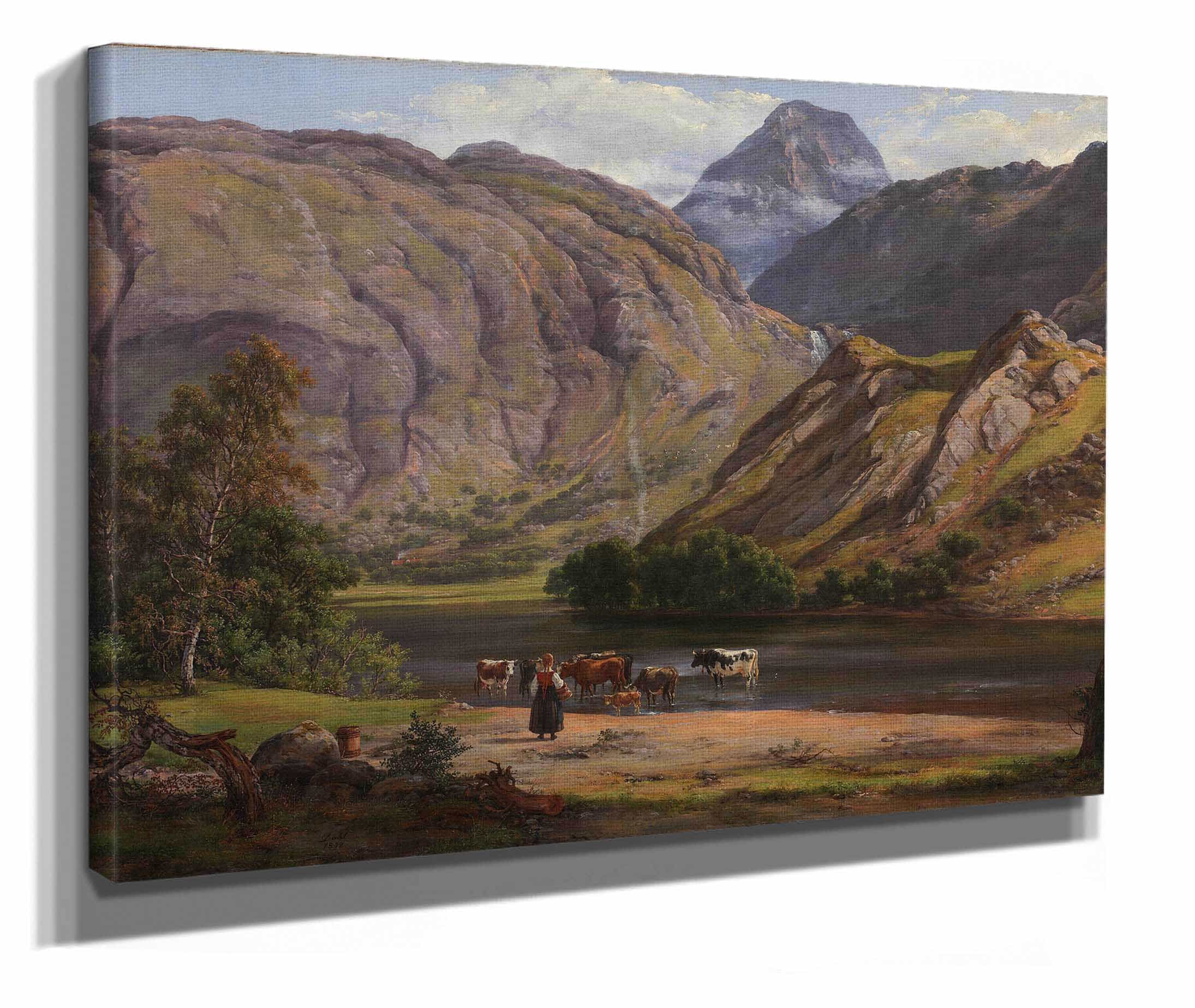Isdalen At Svartediket Near Bergen by Johan Christian Dahl - Image 2