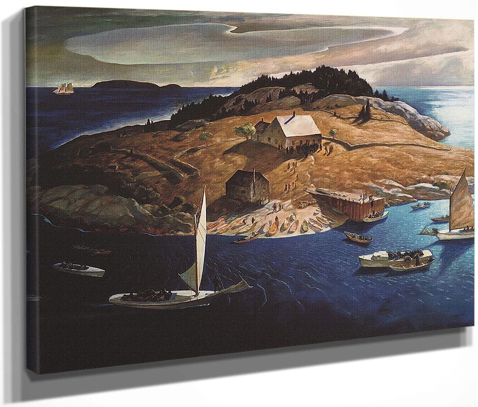 Island Funeral By N.C. Wyeth