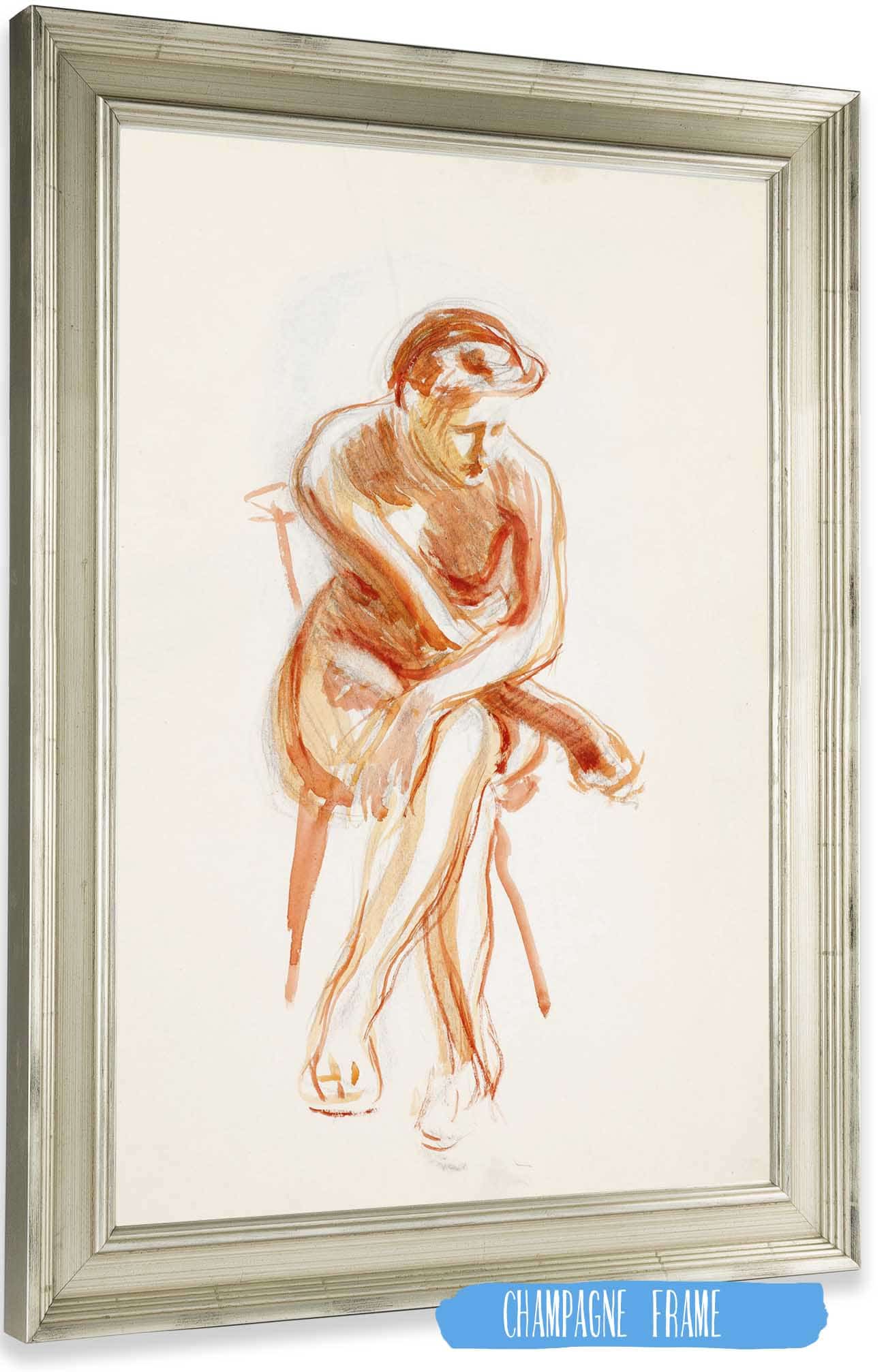 Istuva Alaston Malli  by Magnus Enckell