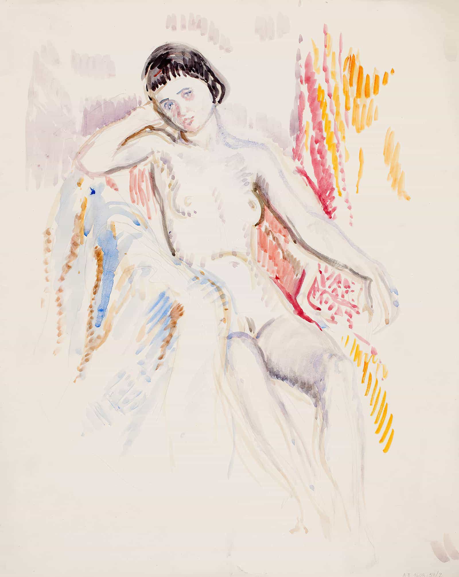 Istuva Alaston Malli  by Magnus Enckell - Image 3