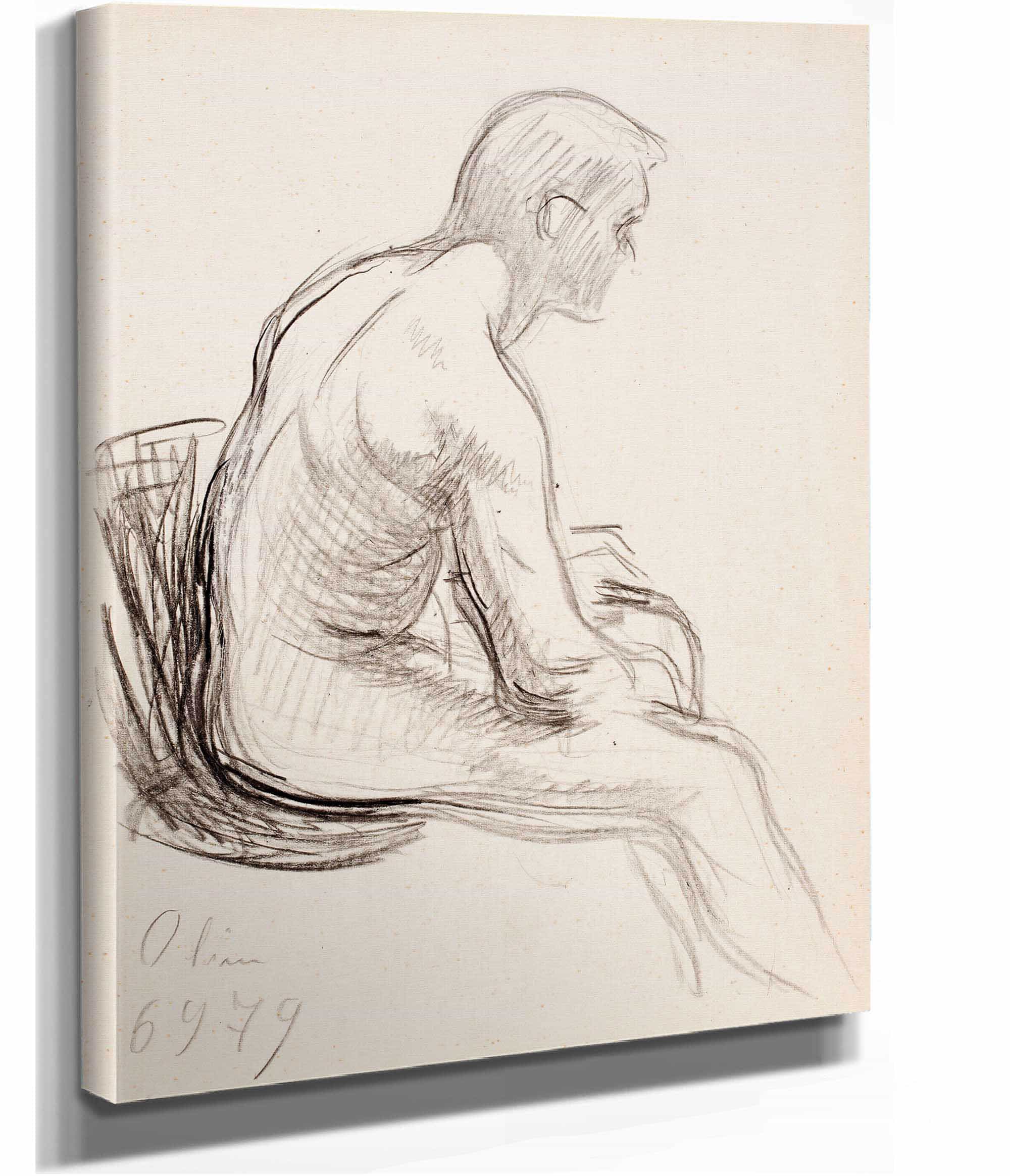 Istuva Alaston Mies by Magnus Enckell - Image 2