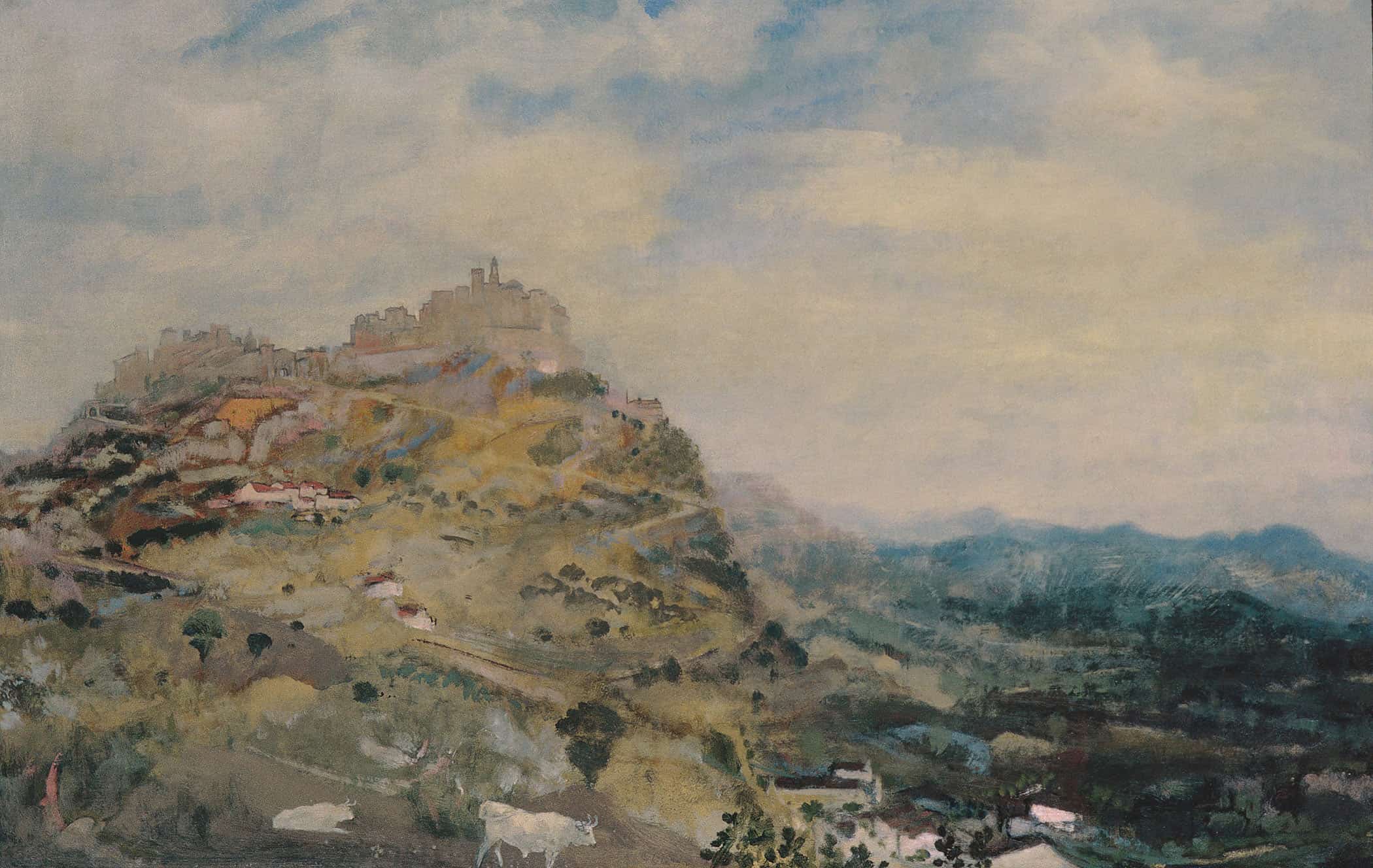 Italian Hill Town by Arthur Bowen Davies - Image 2
