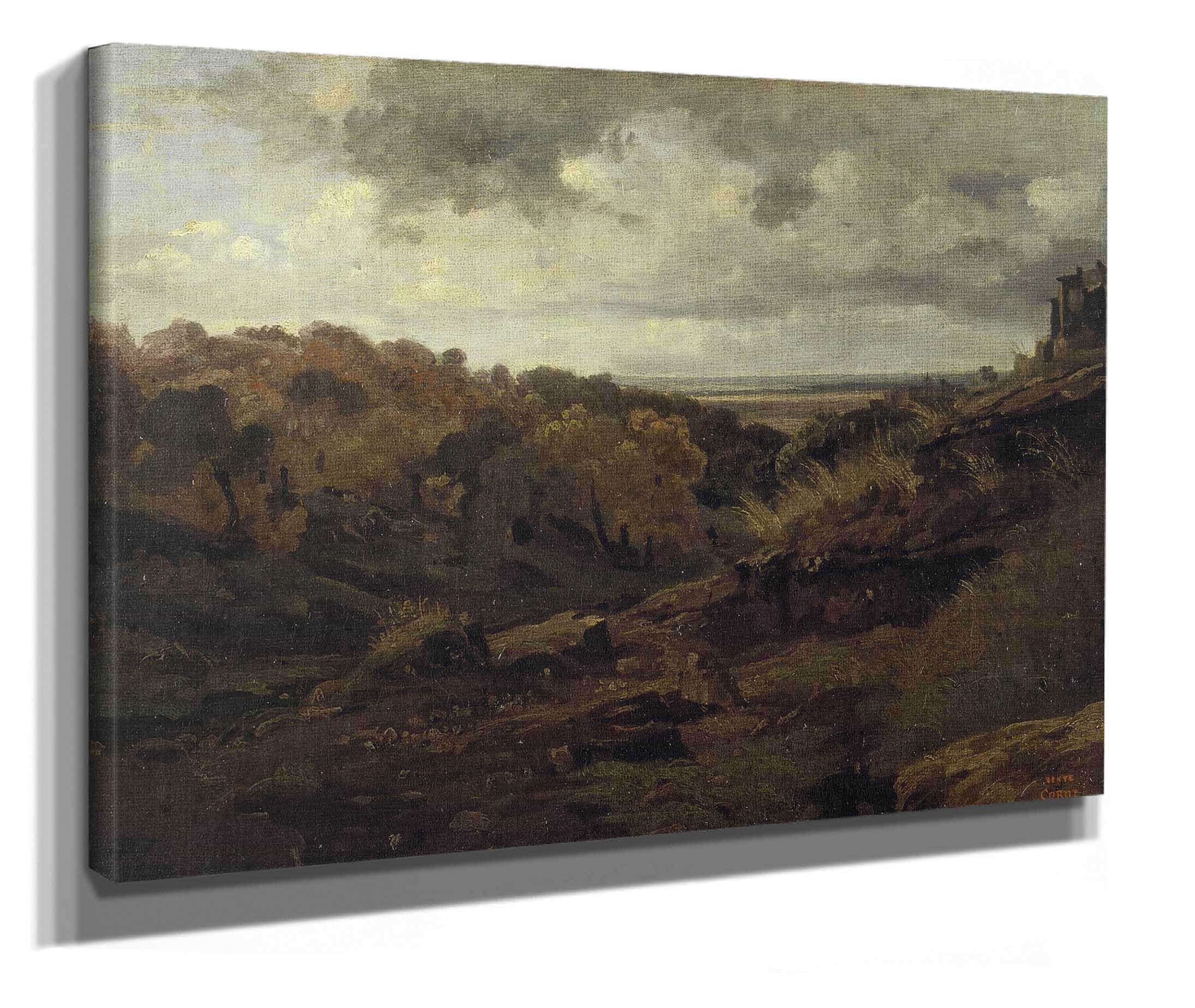 Italian Landscape Near Marino In Autumn by Jean Baptiste Camille Corot - Image 2