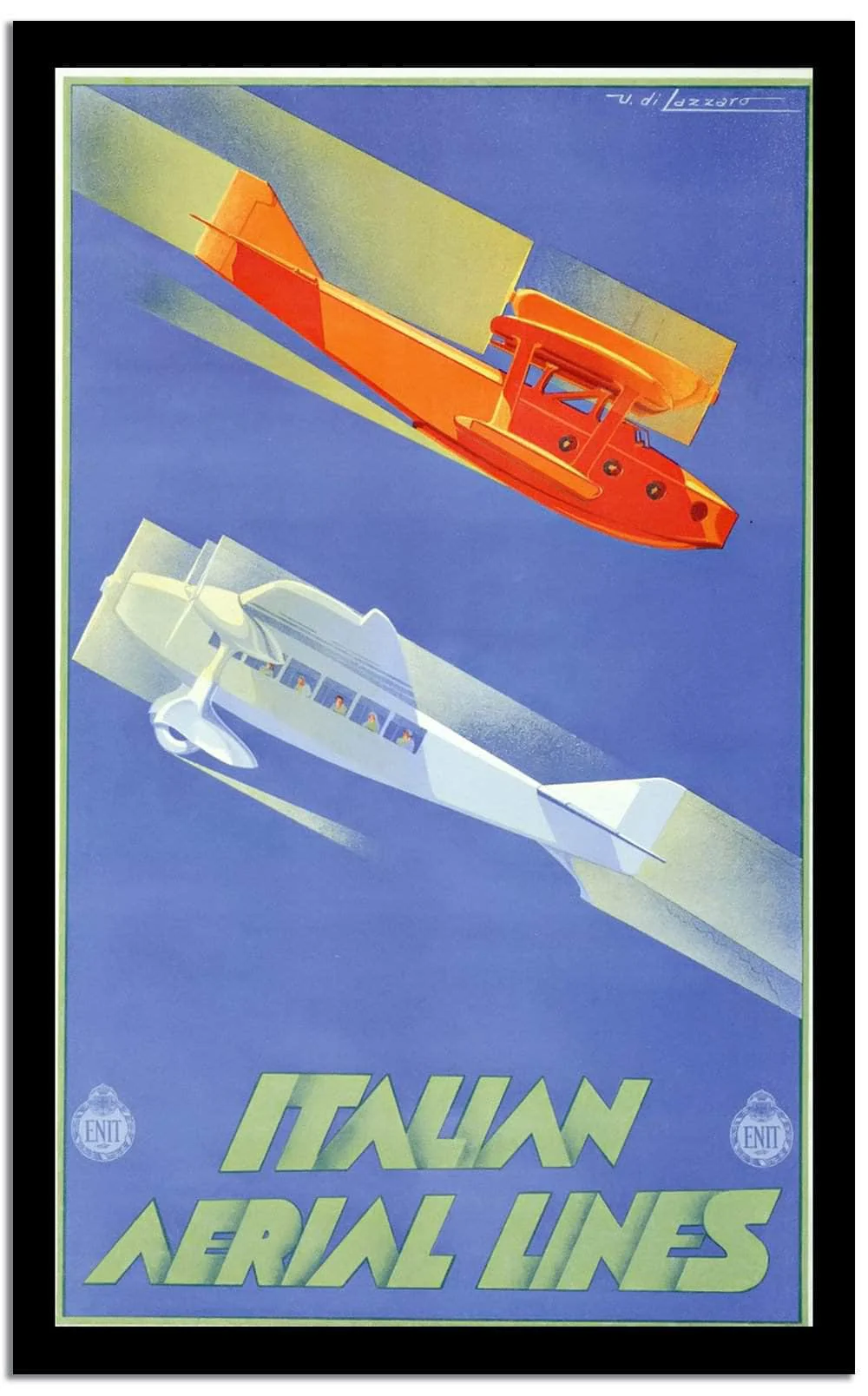 Italian Airlines  Vintage Poster - Image 2