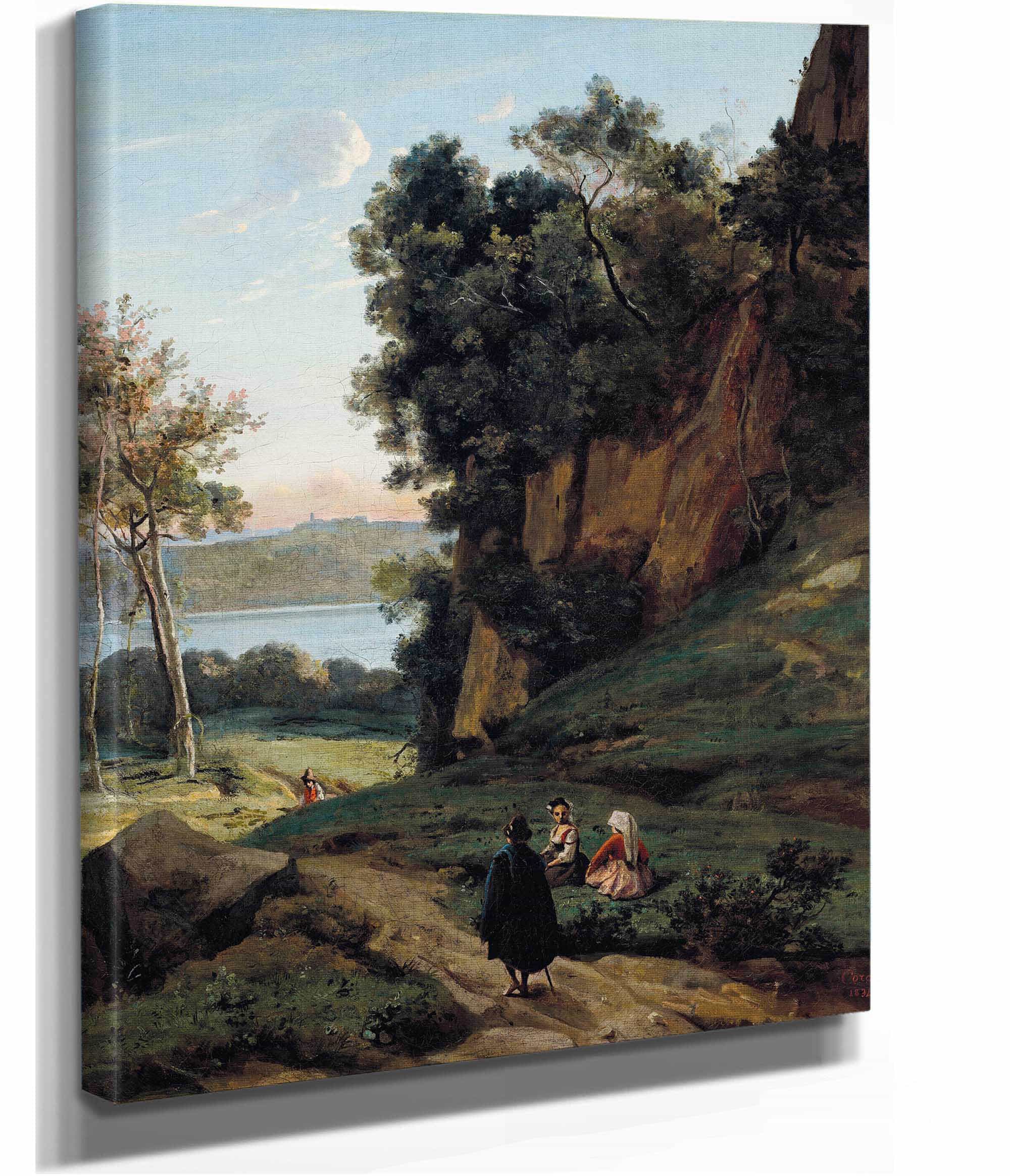 Italiens Dalbano by Jean Baptiste Camille Corot - Image 2