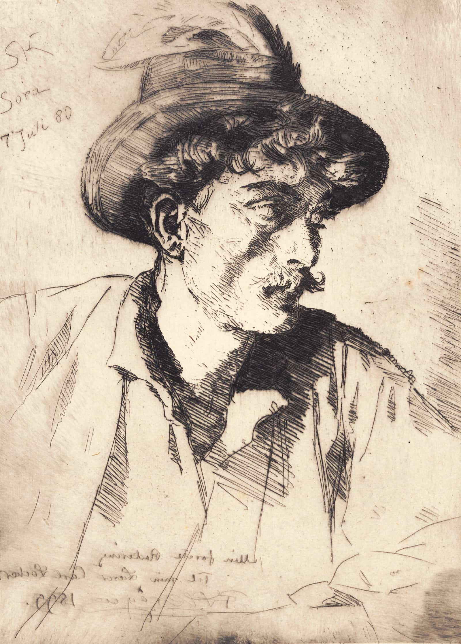 Italiensk Landarbejder Sora by Peder Severin Kroyer