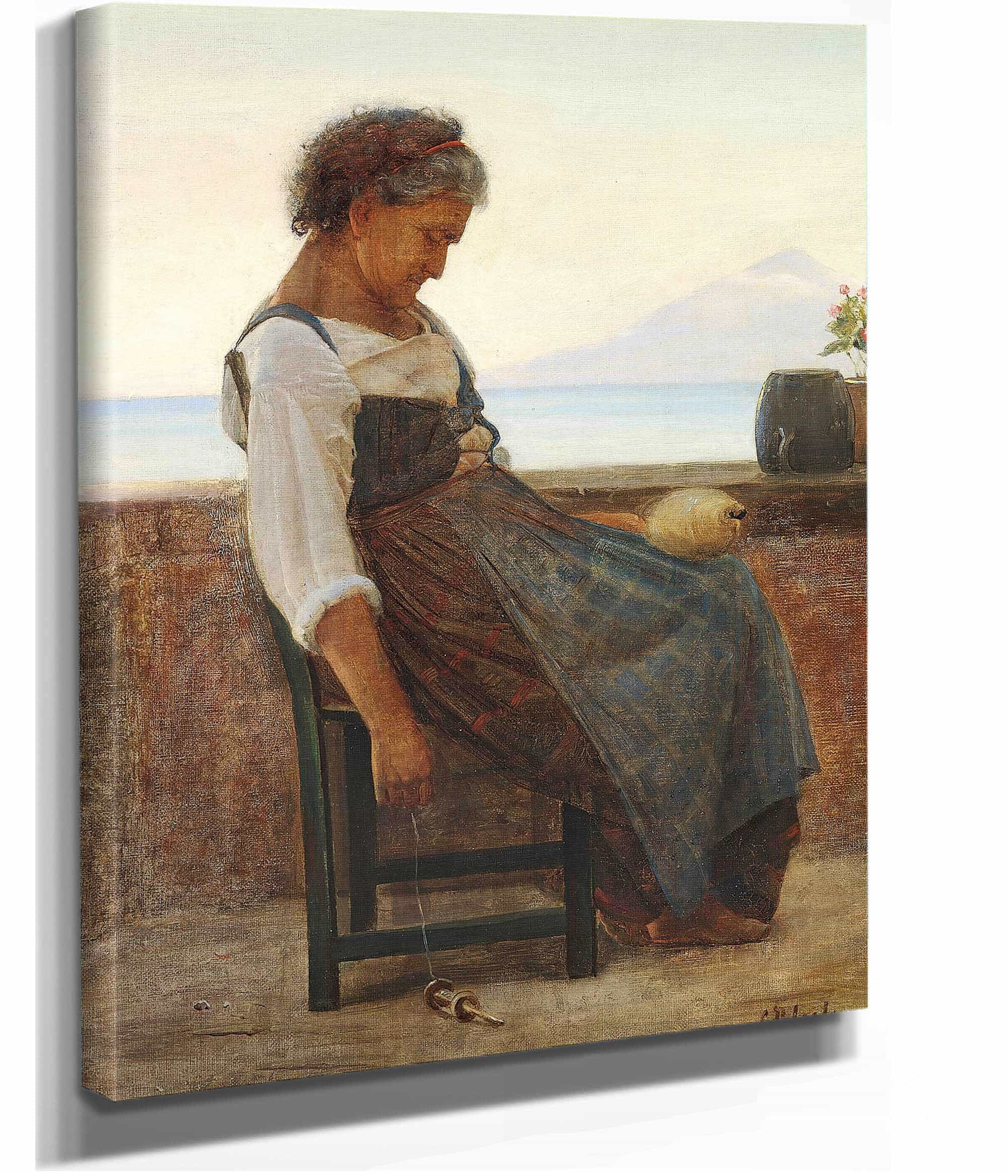 Italiensk Morlille Tager Sig Et Hvil by Carl Bloch - Image 2