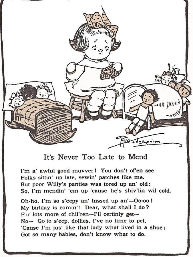 Its Never Too Late To Mend By Grace G Drayton - Image 6
