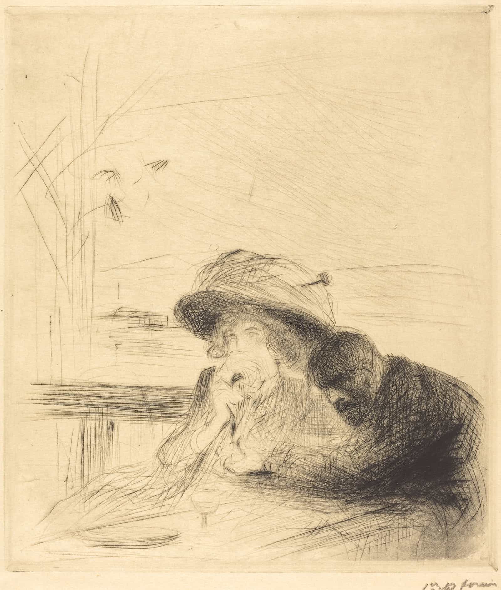 Its Over Large Plate by Jean Louis Forain - Image 2