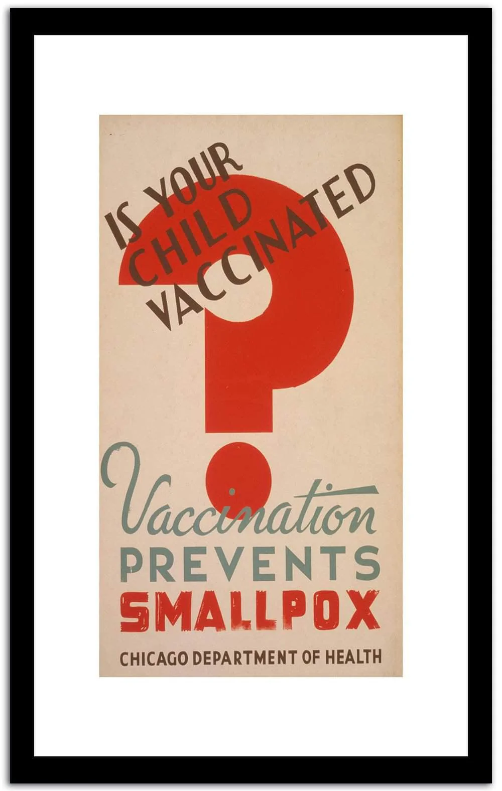 It Your Child Vaccinated Vintage Poster