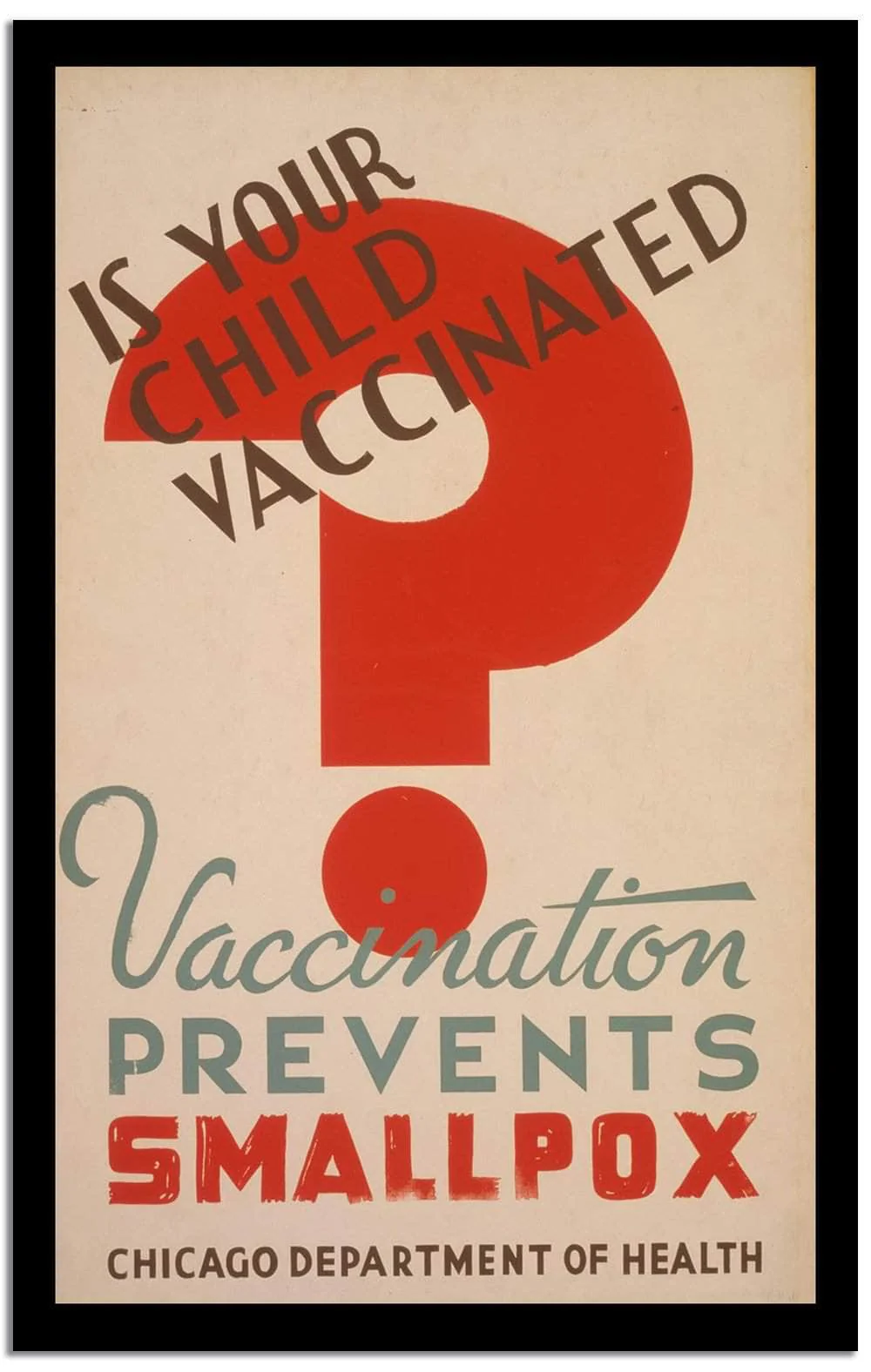 It Your Child Vaccinated Vintage Poster - Image 2