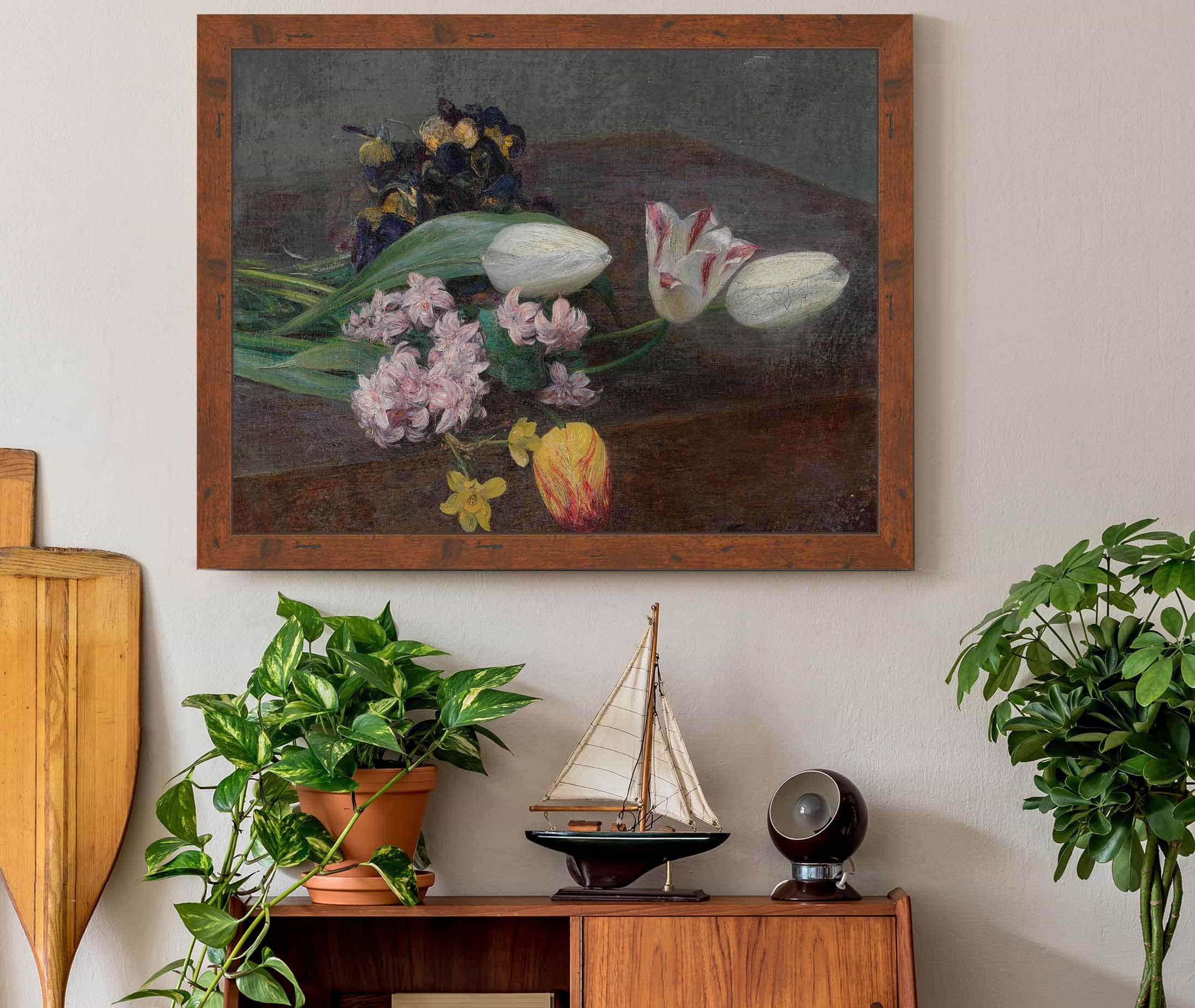 Jacinthes Tulipes Et Pensees Posees Sur Une Table by Henri Fantin Latour - Image 3