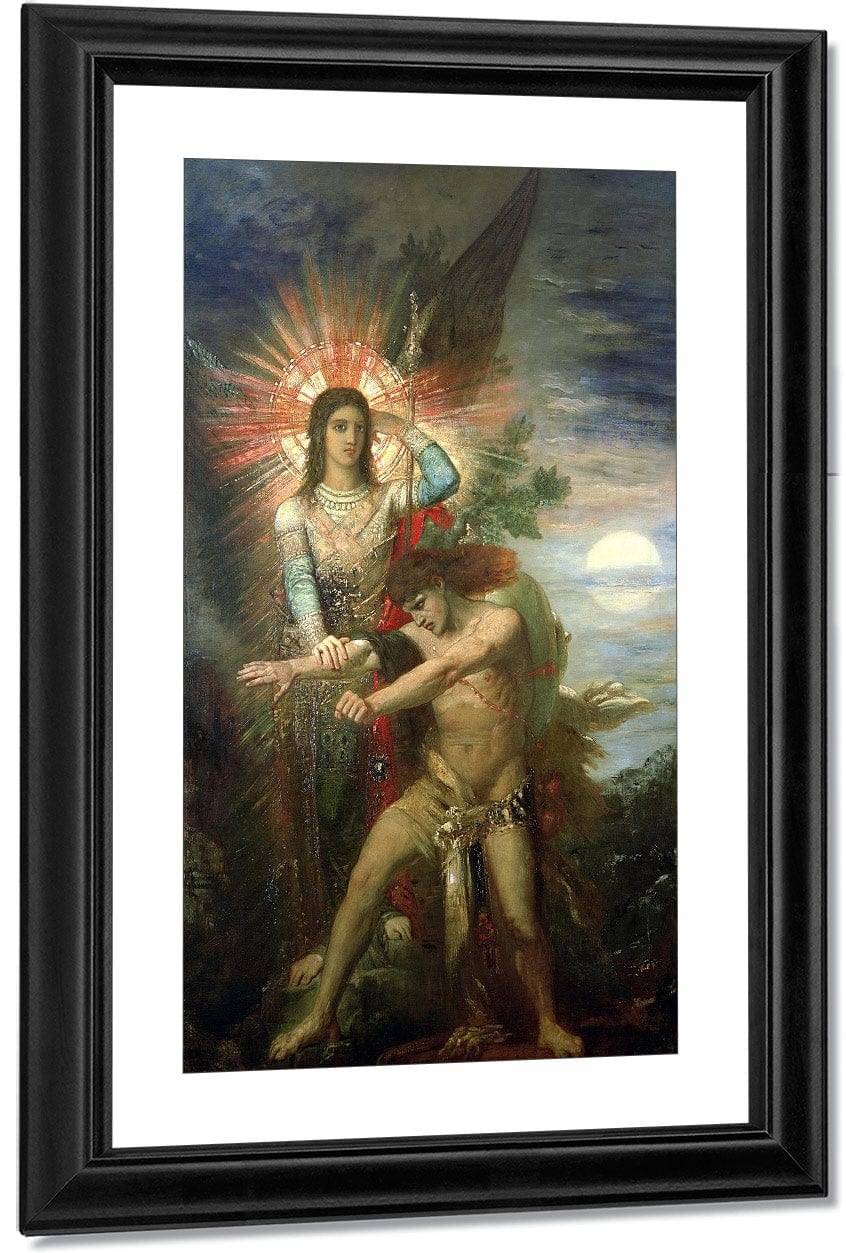 Jacob And The Angel 1878 By Gustave Moreau - Image 3
