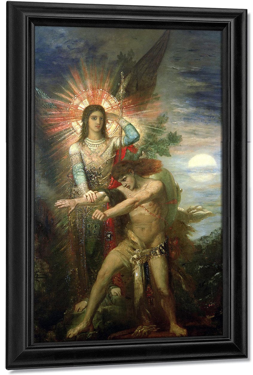 Jacob And The Angel 1878 By Gustave Moreau - Image 7